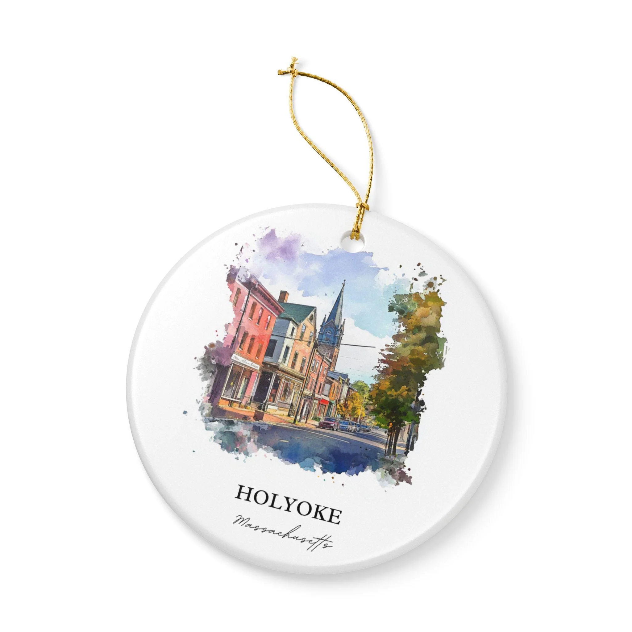 Holyoke MA Ornament: Unique Holyoke Souvenir, Holyoke Xmas Decor, and Authentic Holyoke Massachusetts Gift - Image 4