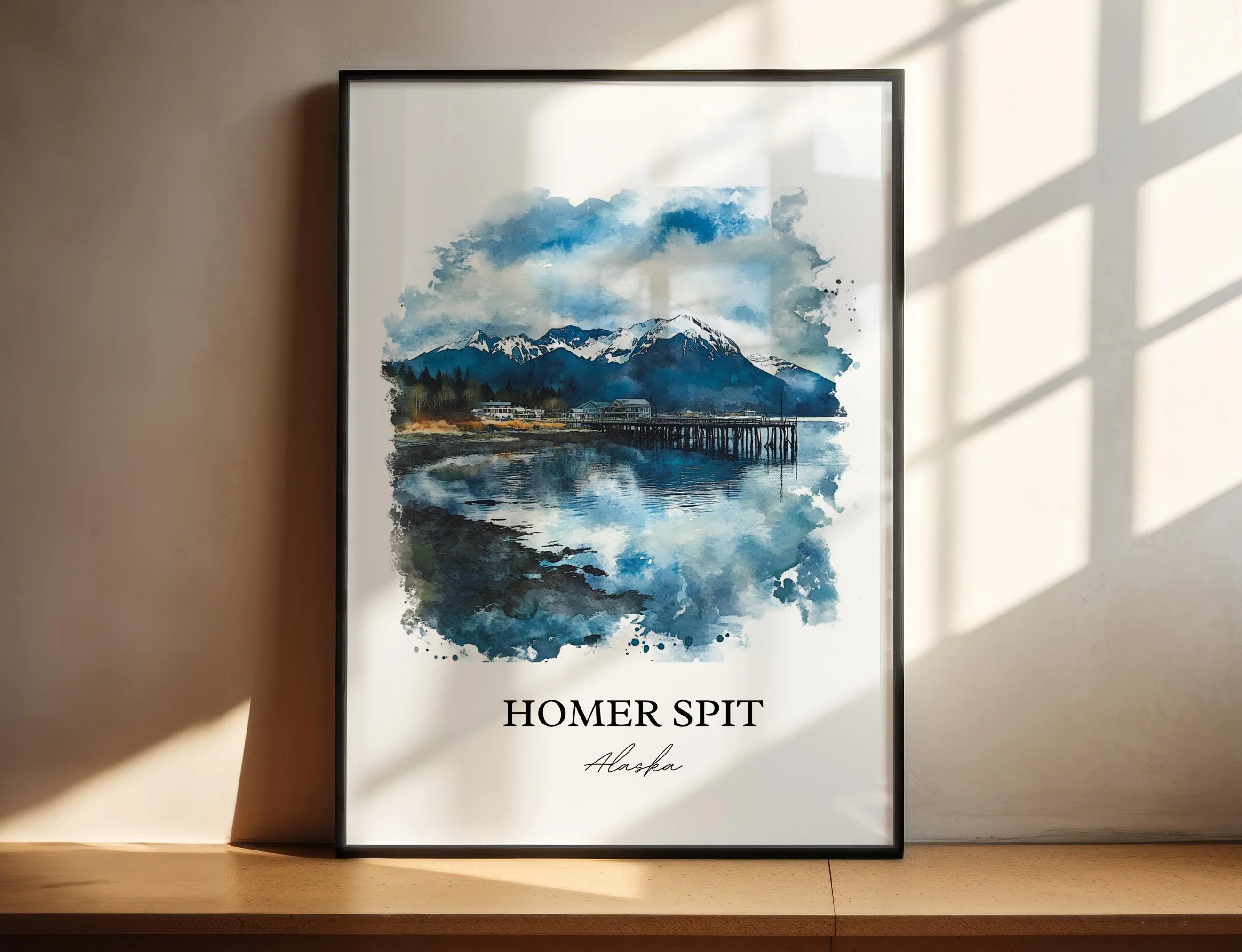 Homer Spit, Alaska – Watercolor Art Print