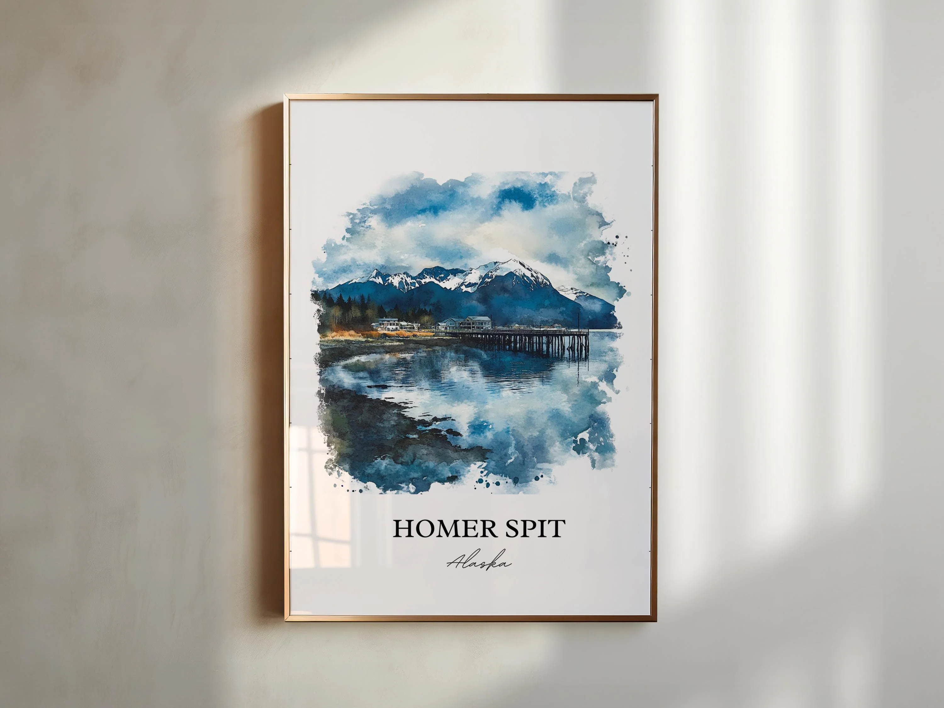 Homer Spit, Alaska – Watercolor Art Print - Image 3