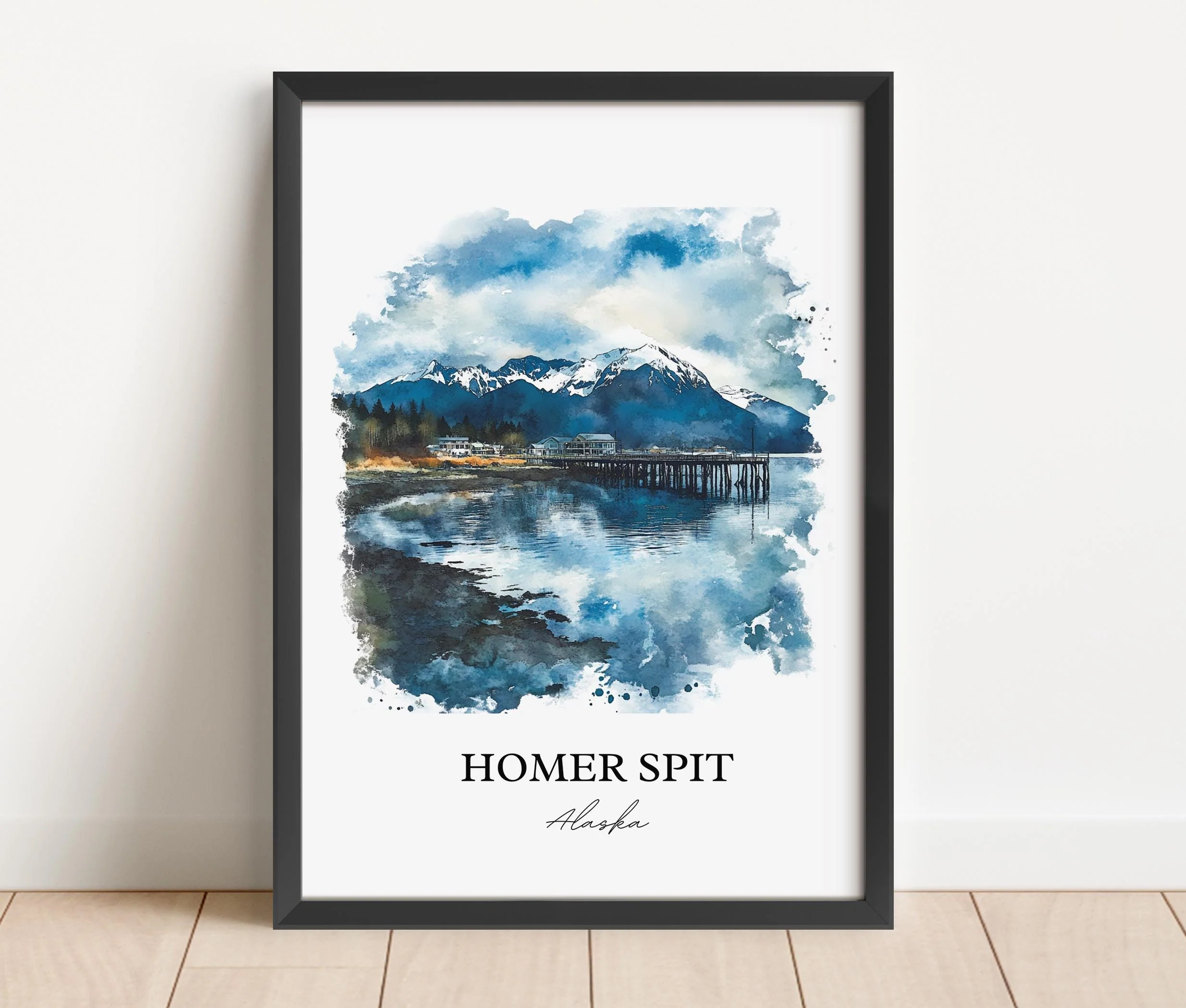 Homer Spit, Alaska – Watercolor Art Print - Image 6