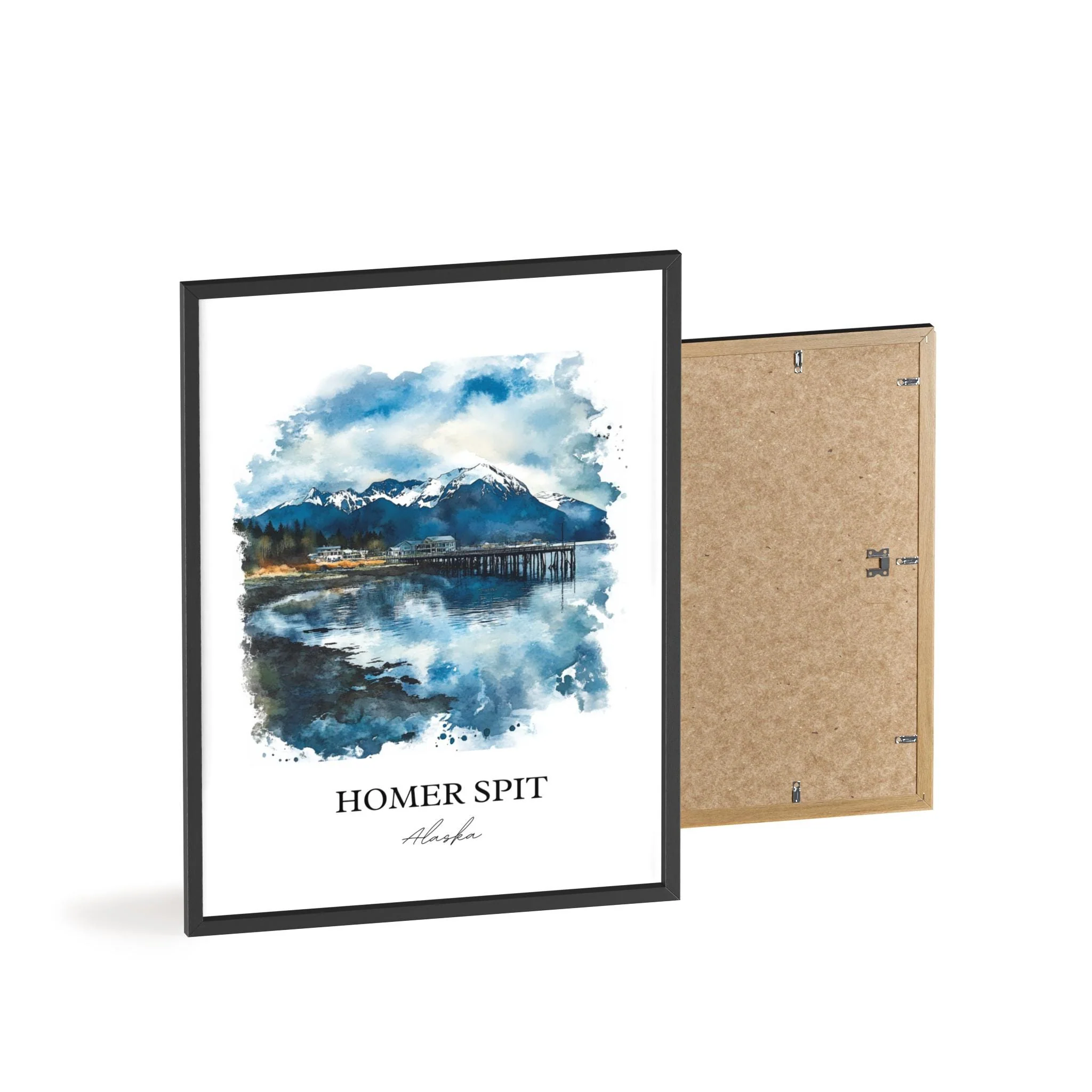Homer Spit, Alaska – Watercolor Art Print - Image 8