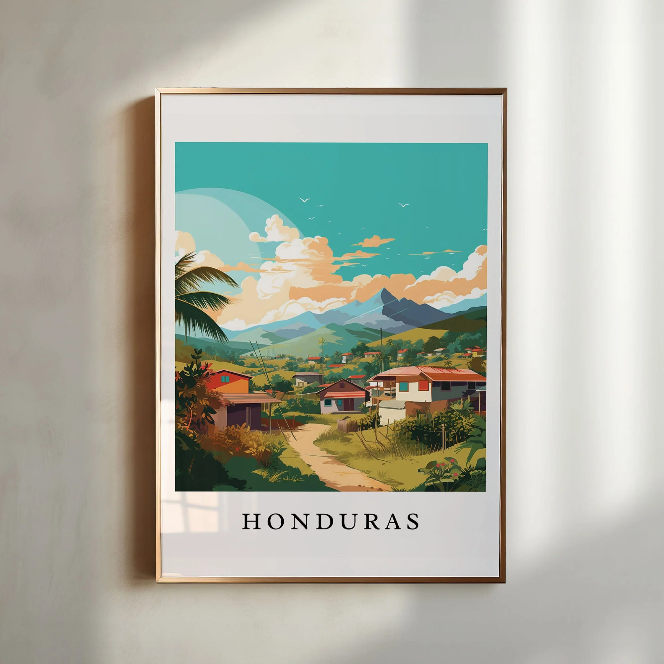 Honduras, Central America – Watercolor Art Print