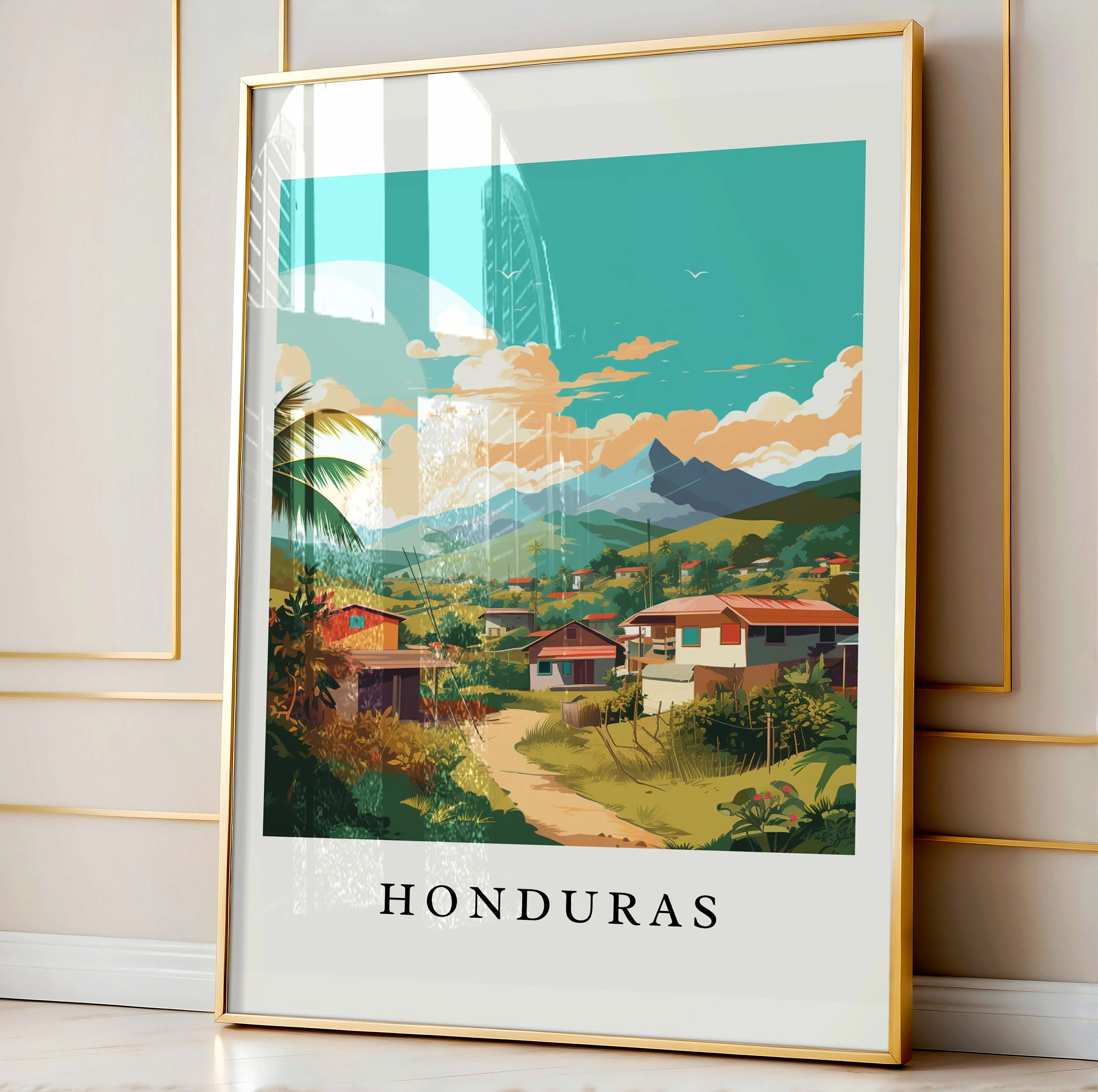 Honduras, Central America – Watercolor Art Print - Image 4