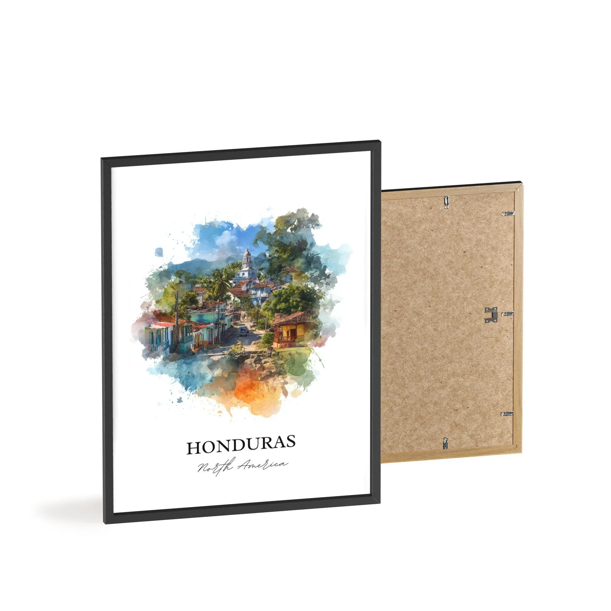 Honduras, Central America – Watercolor Art Print - Image 8