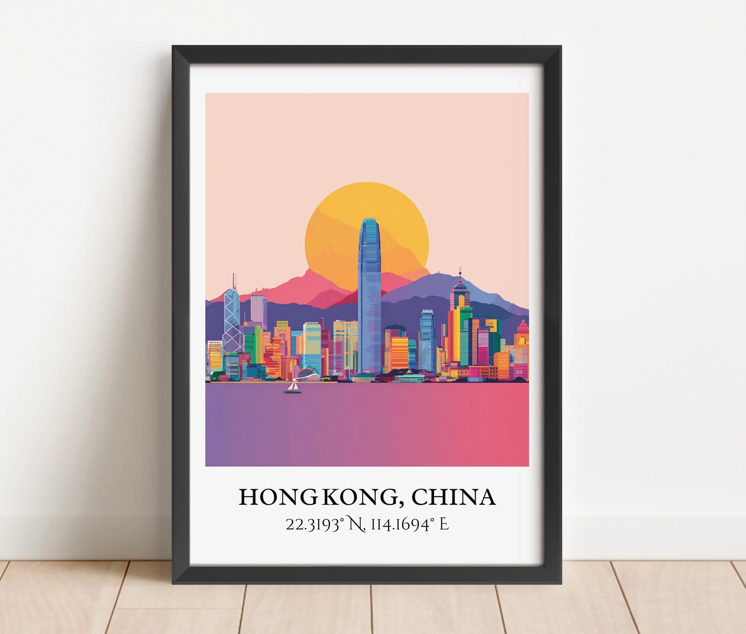 Hong Kong, China – Watercolor Art Print - Image 6
