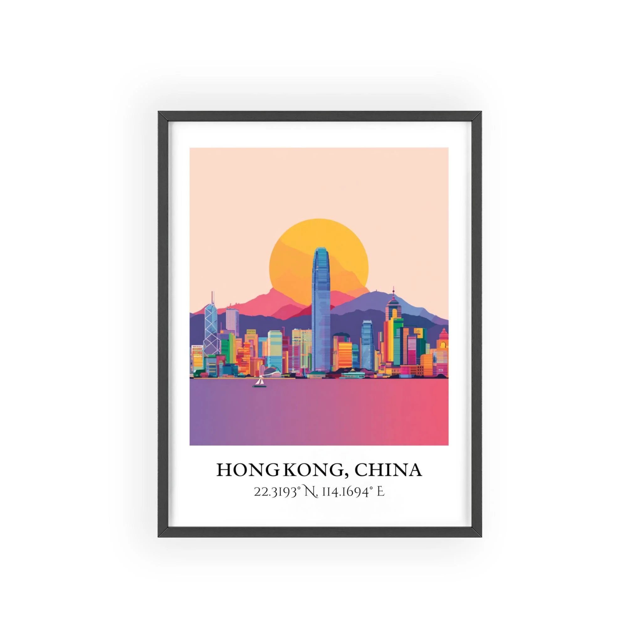 Hong Kong, China – Watercolor Art Print - Image 7