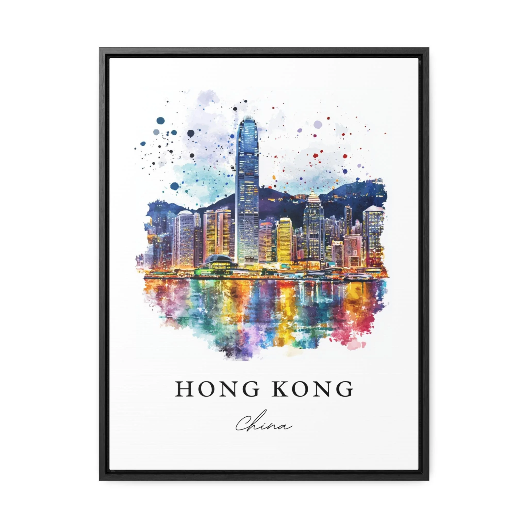 Hong Kong, China – Watercolor Art Print - Image 5
