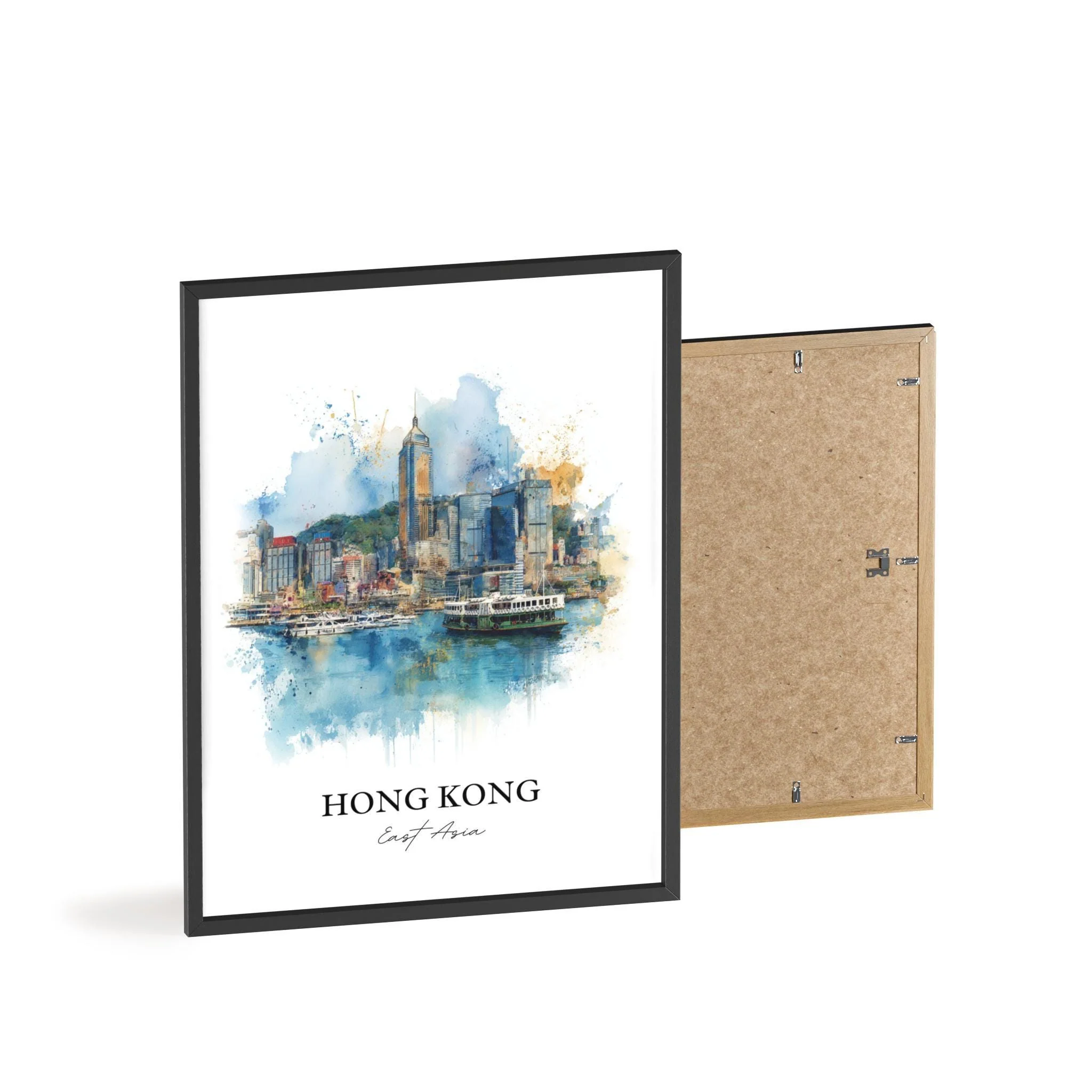 Hong Kong, China – Watercolor Art Print - Image 8