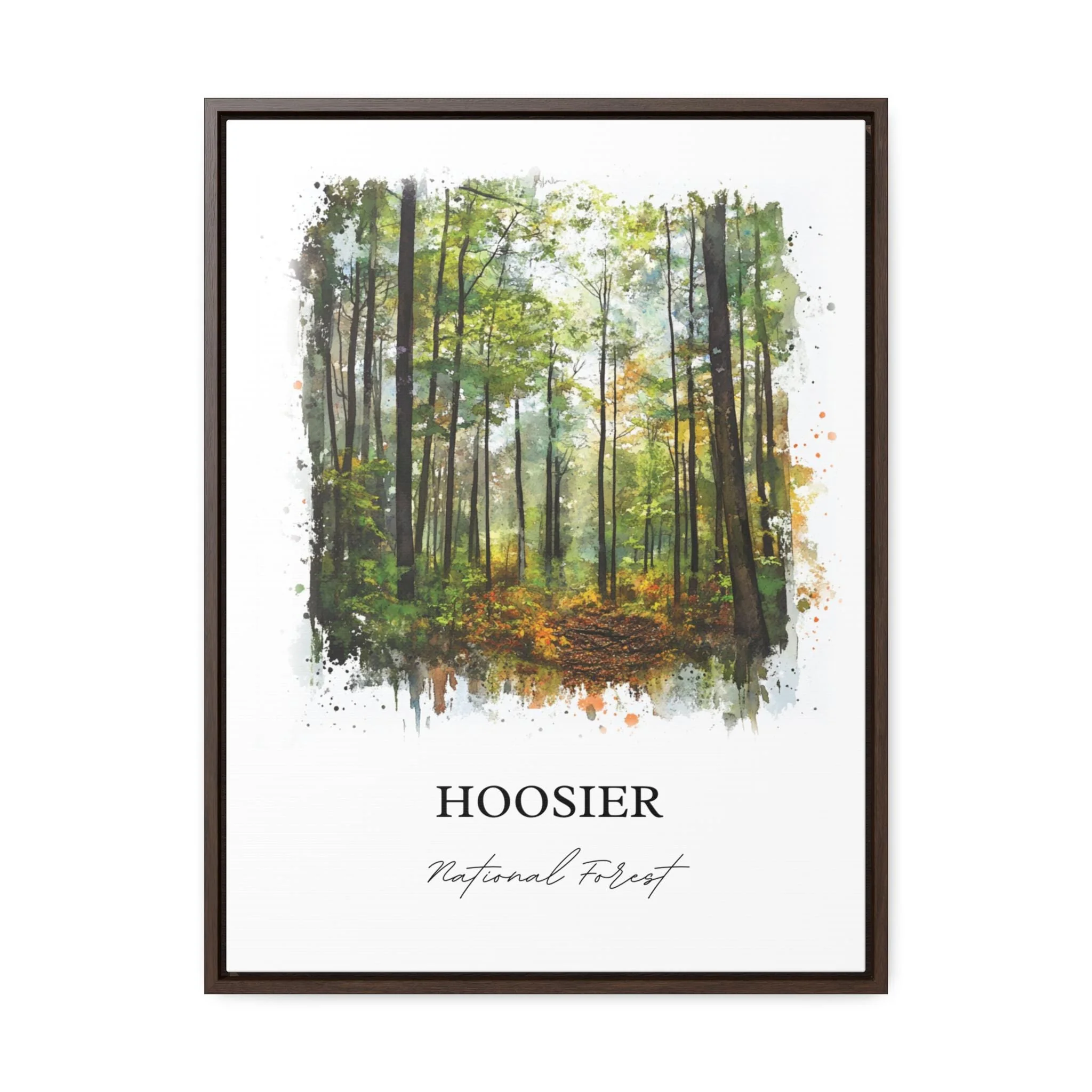 Hoosier National Forest, Indiana – Watercolor Art Print - Image 7