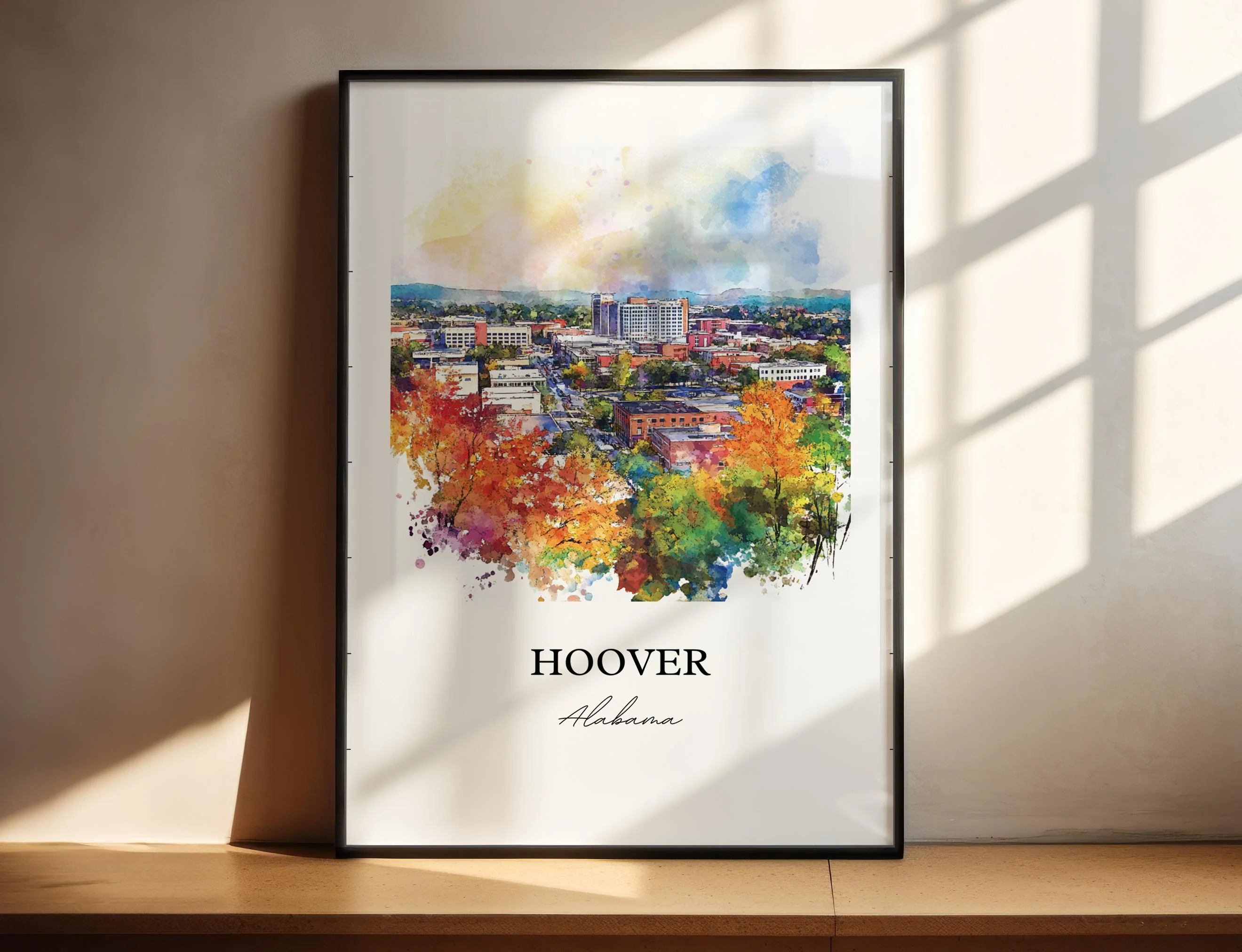 Hoover, Alabama – Watercolor Art Print - Image 4