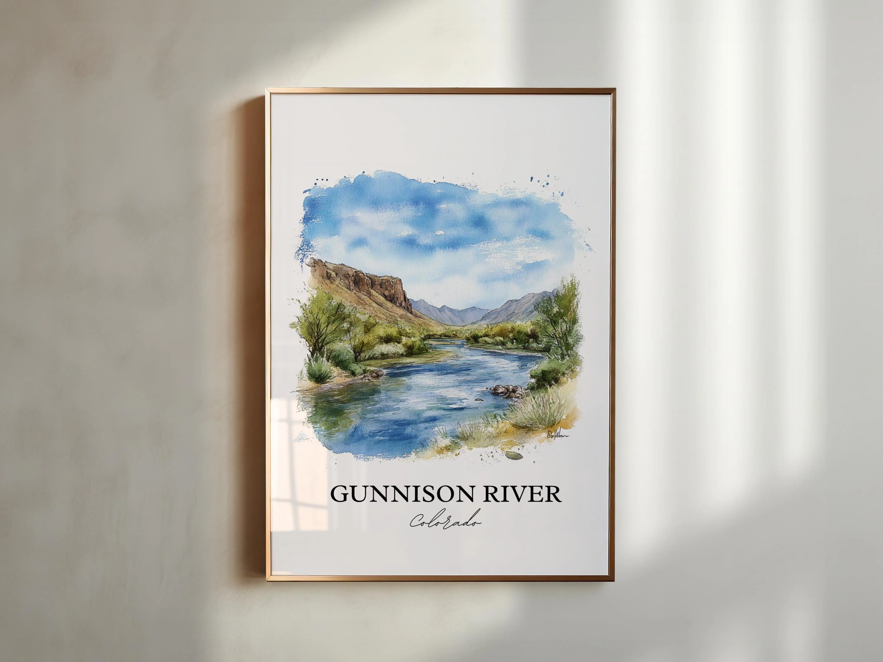 Houghton Lake, USA – Watercolor Art Print - Image 3