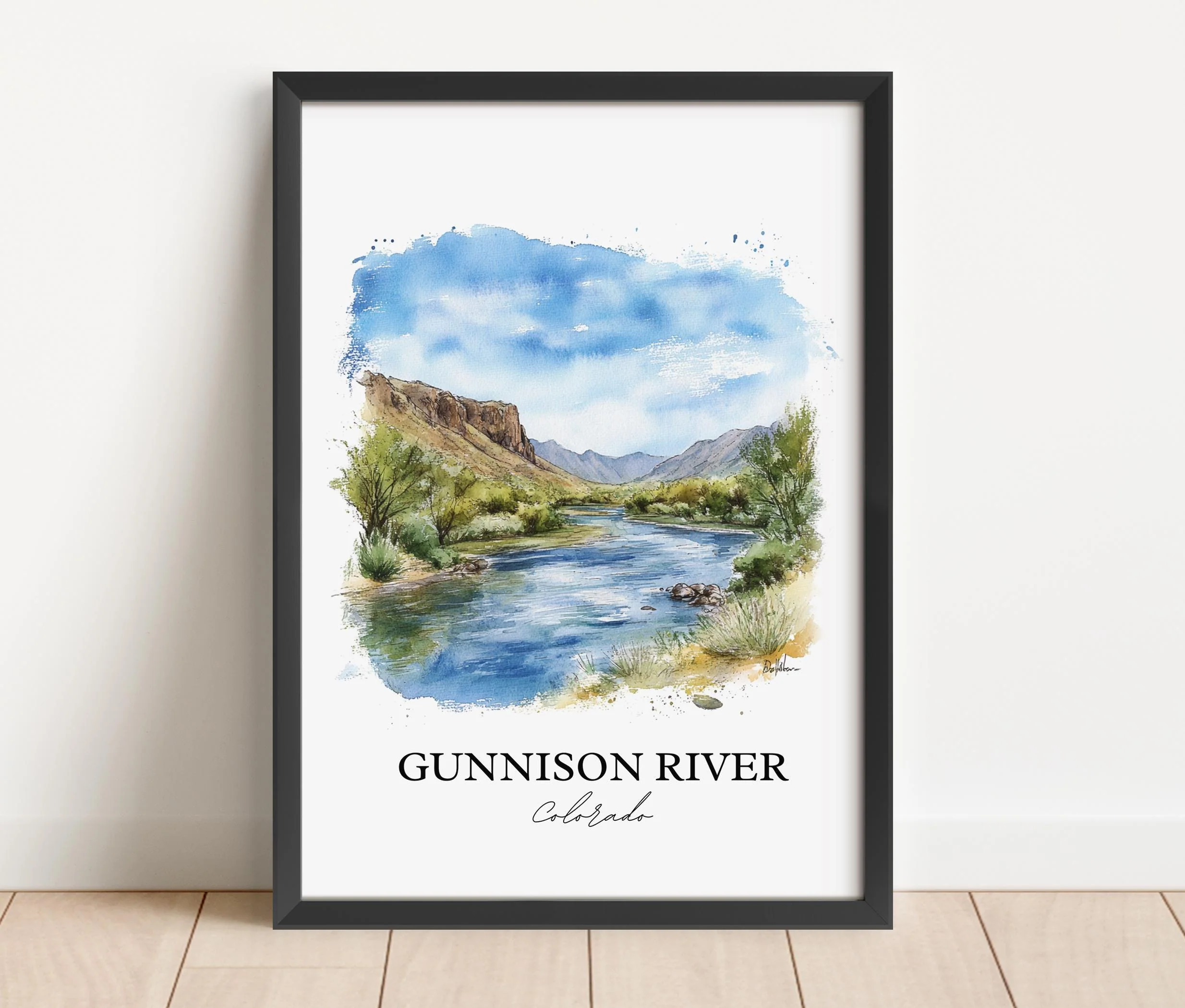 Houghton Lake, USA – Watercolor Art Print - Image 6
