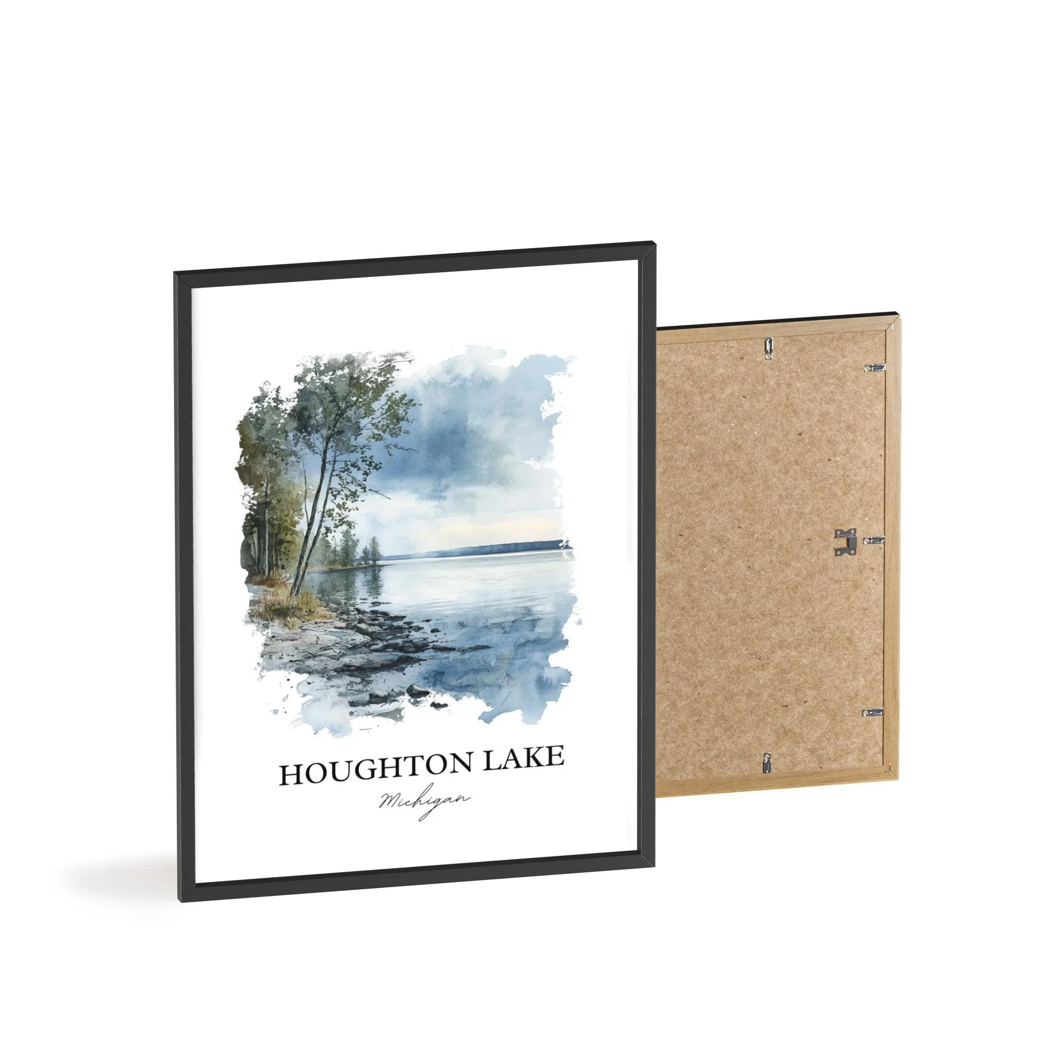 Houghton Lake, USA – Watercolor Art Print - Image 8