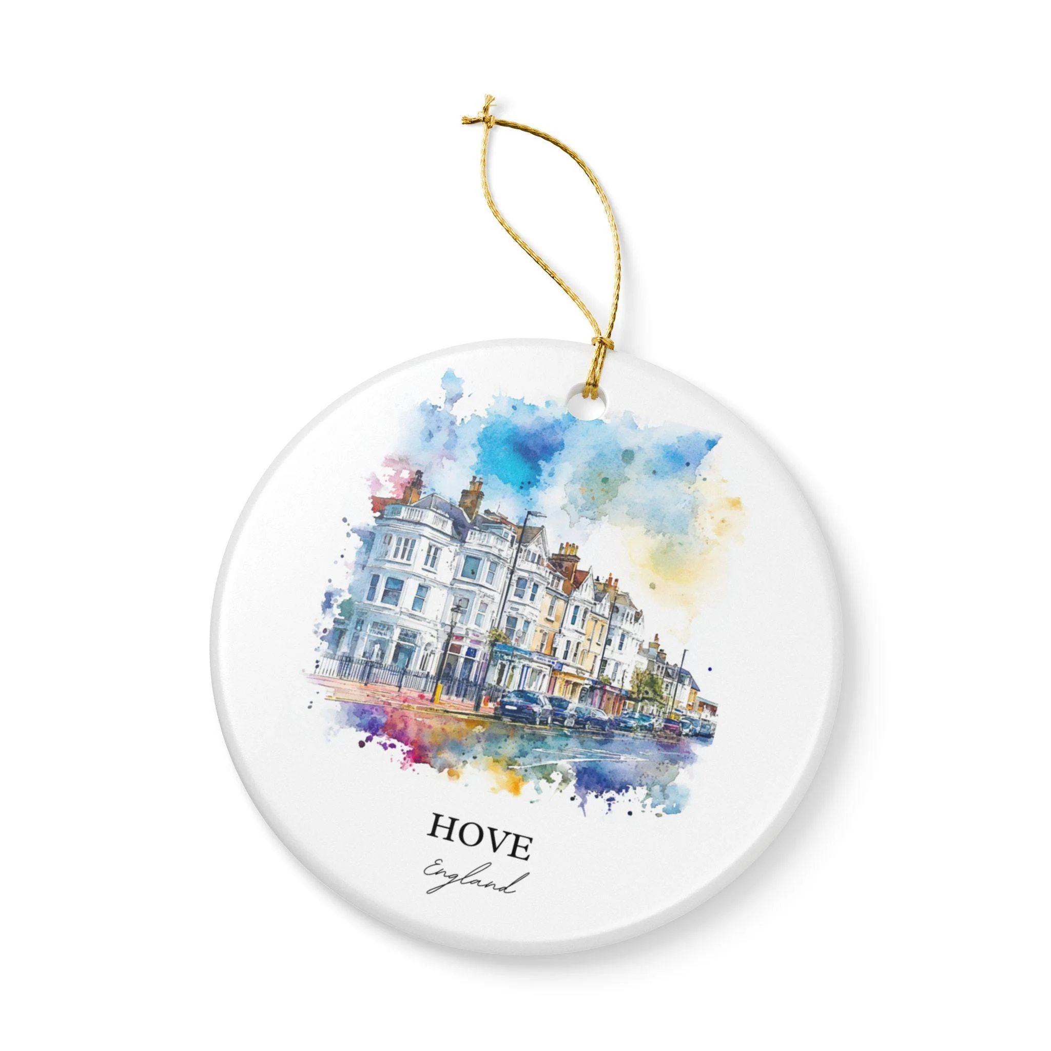 Hove England Ornament: Unique Hove Souvenir, Hove England Xmas Decor, and Authentic Hove England Gift - Image 3