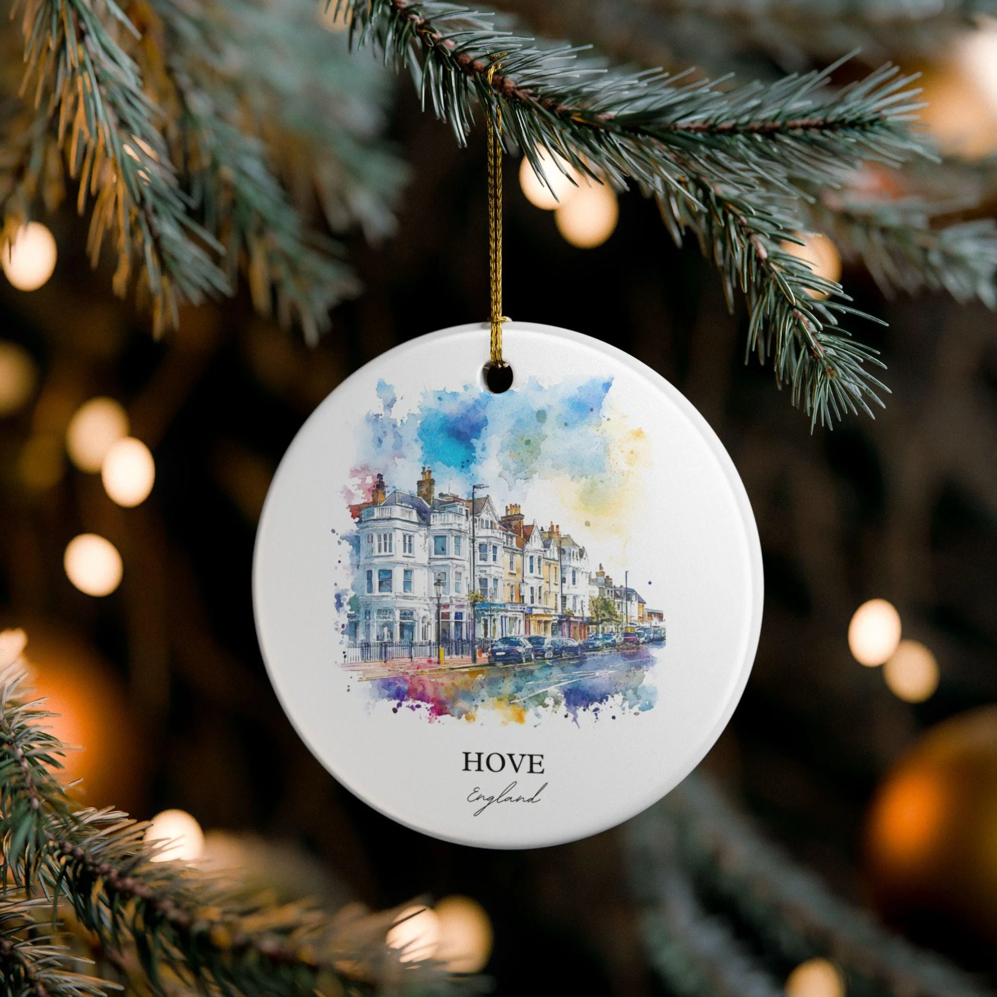 Hove England Ornament: Unique Hove Souvenir, Hove England Xmas Decor, and Authentic Hove England Gift - Image 4