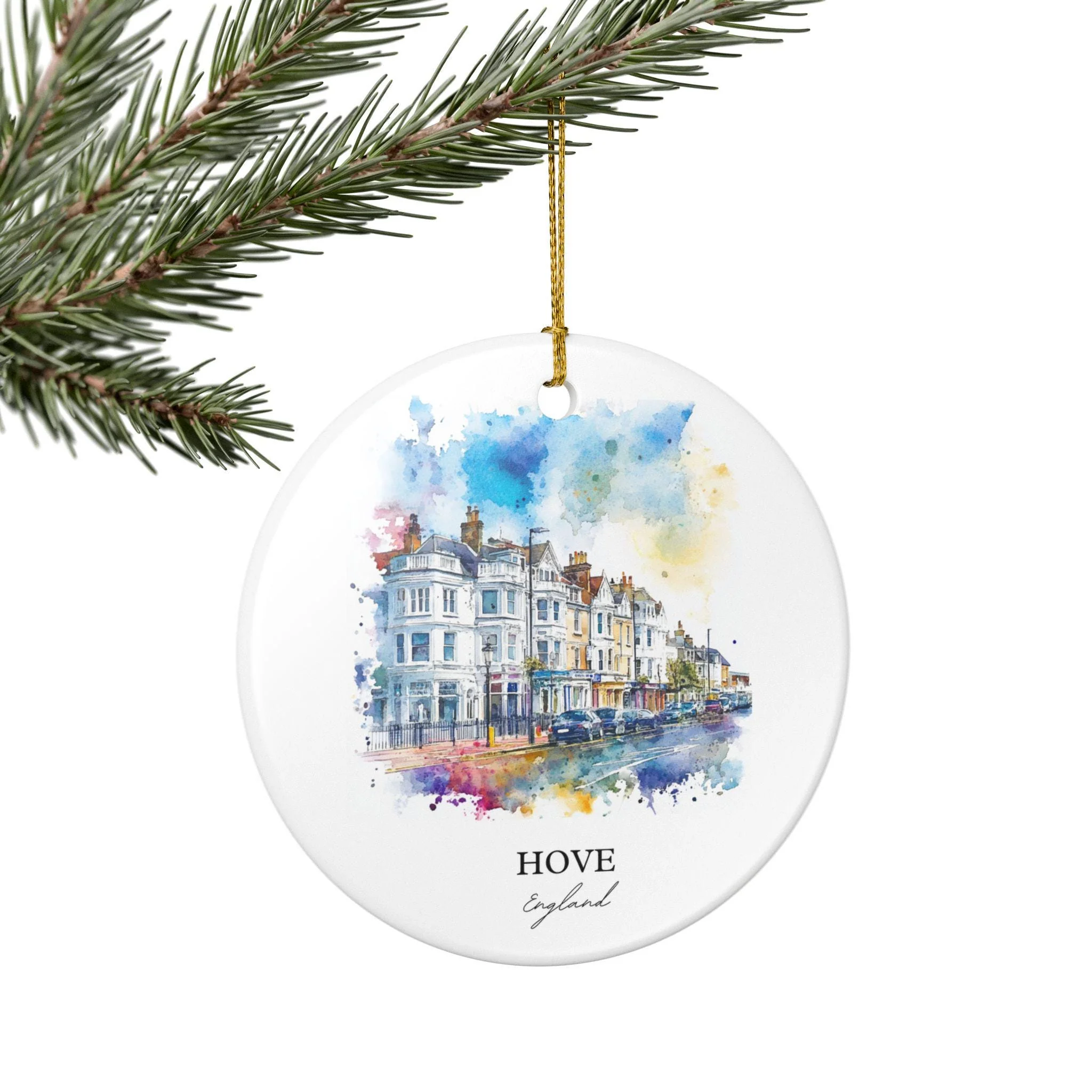 Hove England Ornament: Unique Hove Souvenir, Hove England Xmas Decor, and Authentic Hove England Gift - Image 5