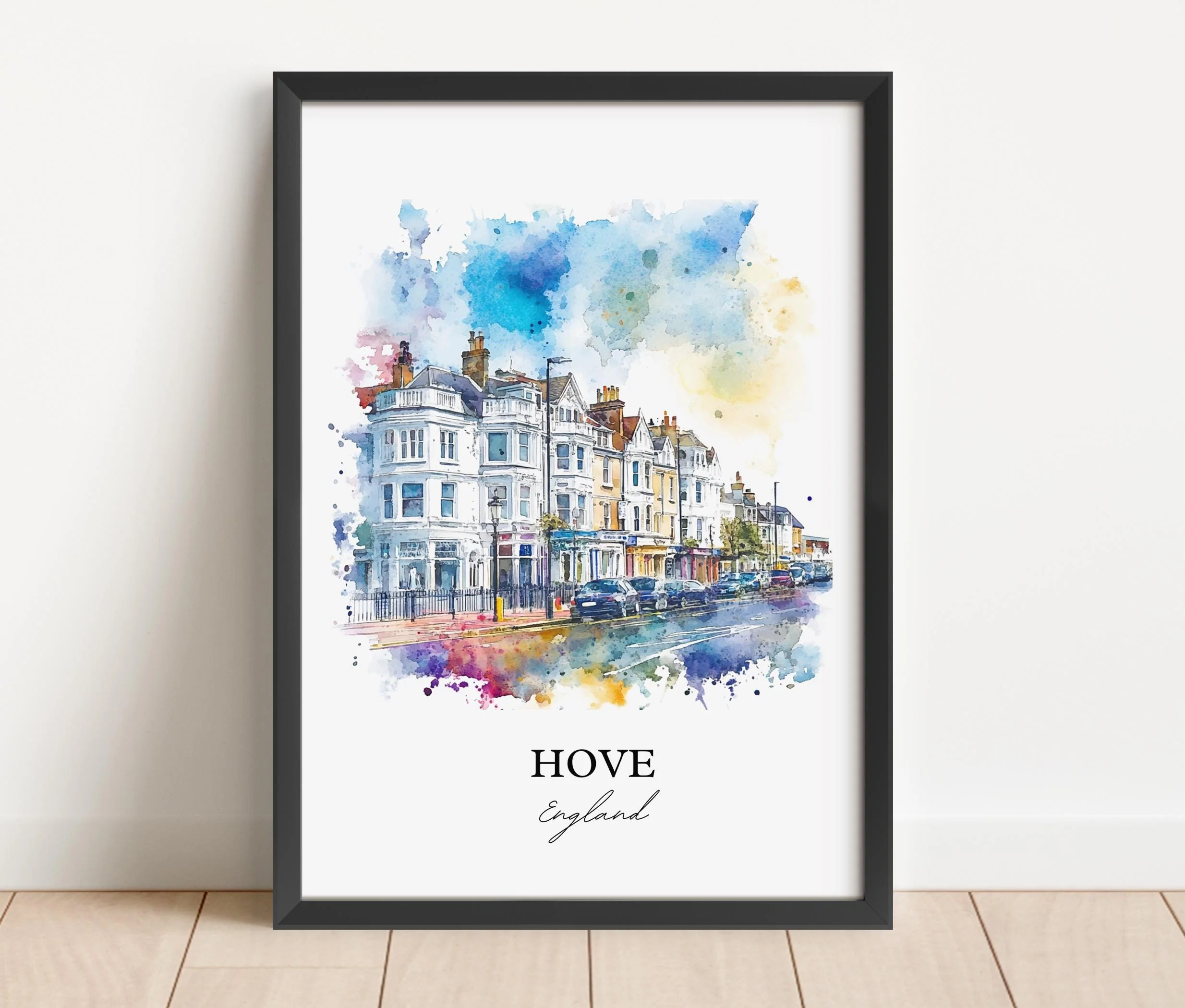 Hove, England – Watercolor Art Print - Image 5