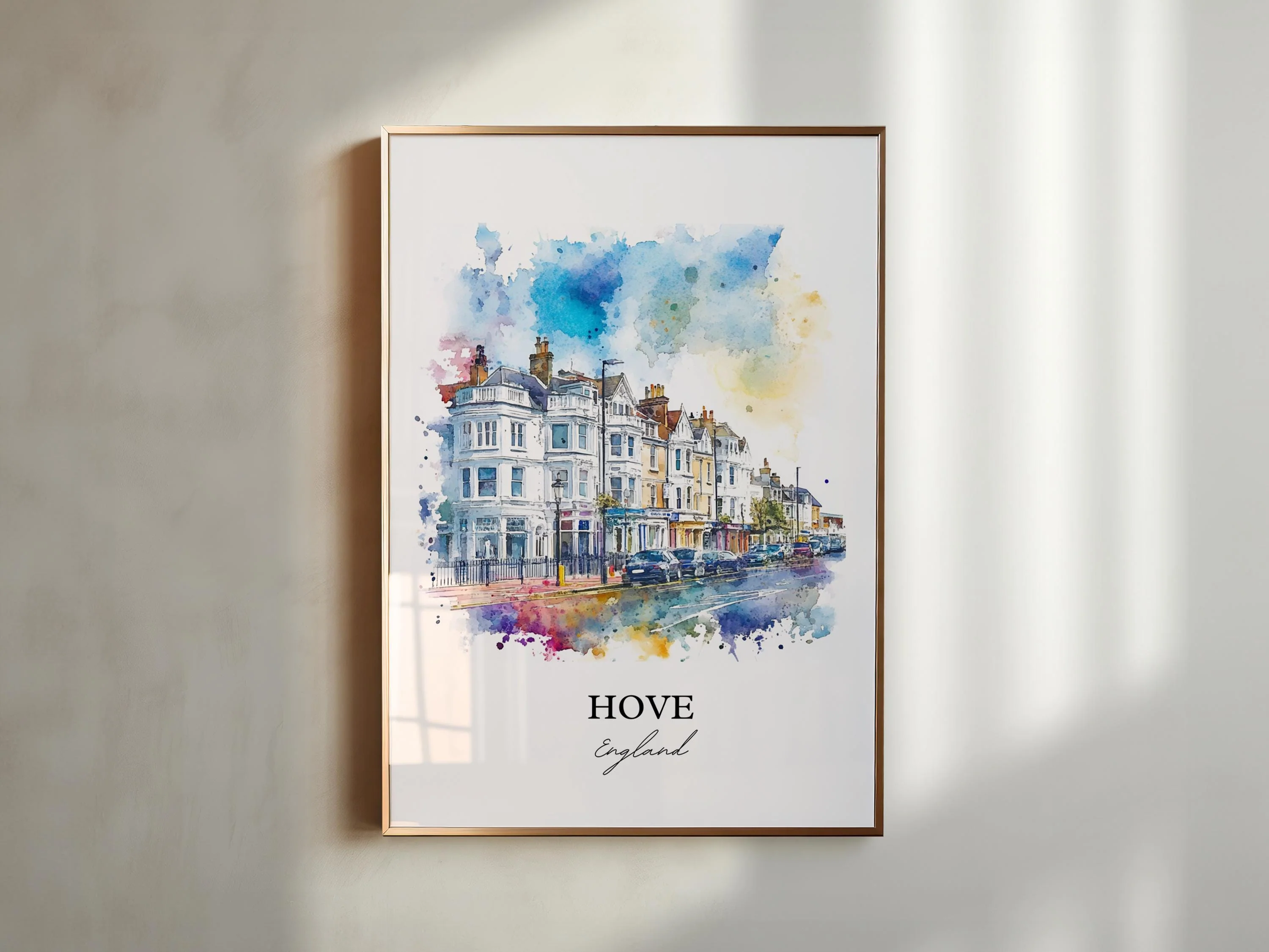 Hove, England – Watercolor Art Print - Image 6