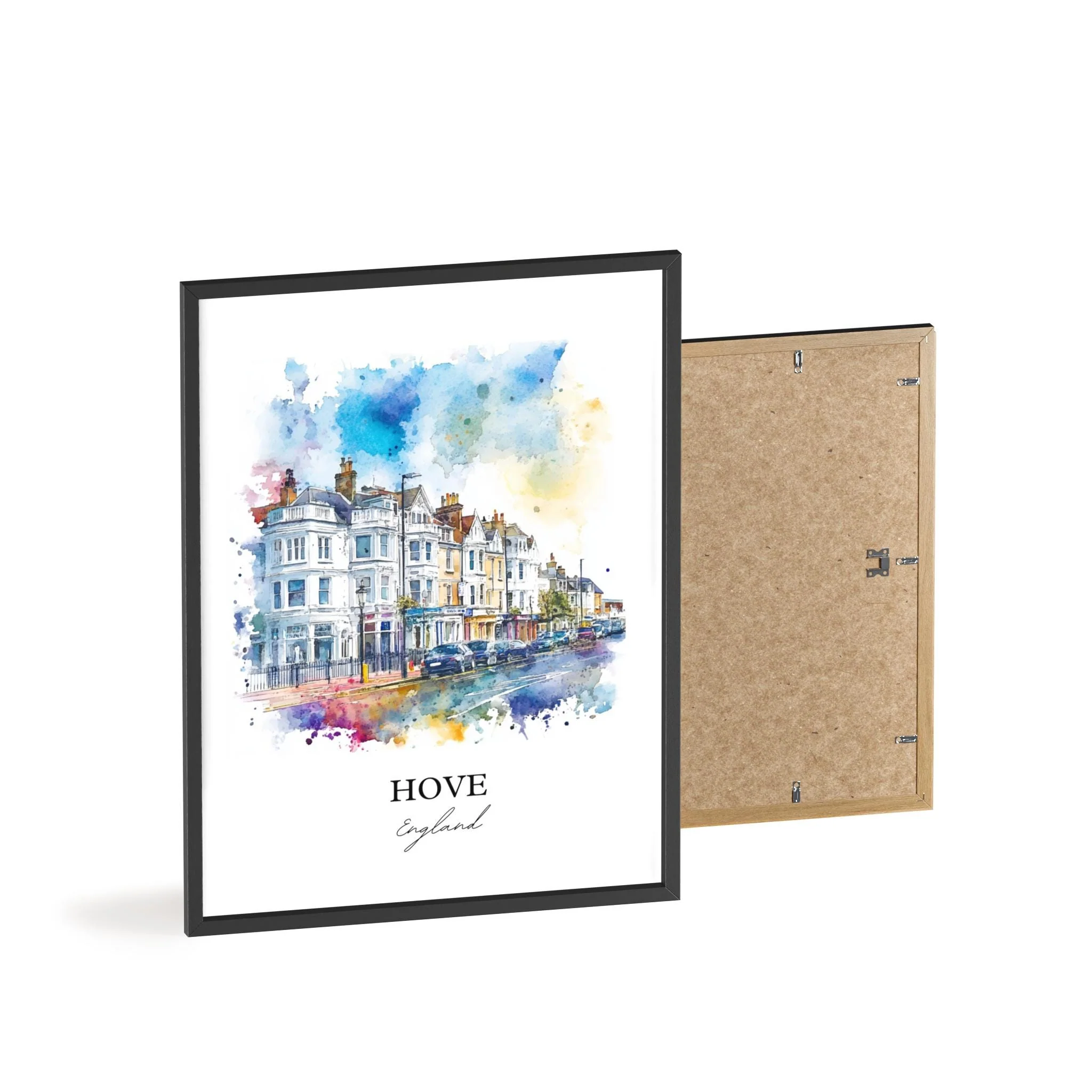 Hove, England – Watercolor Art Print - Image 8