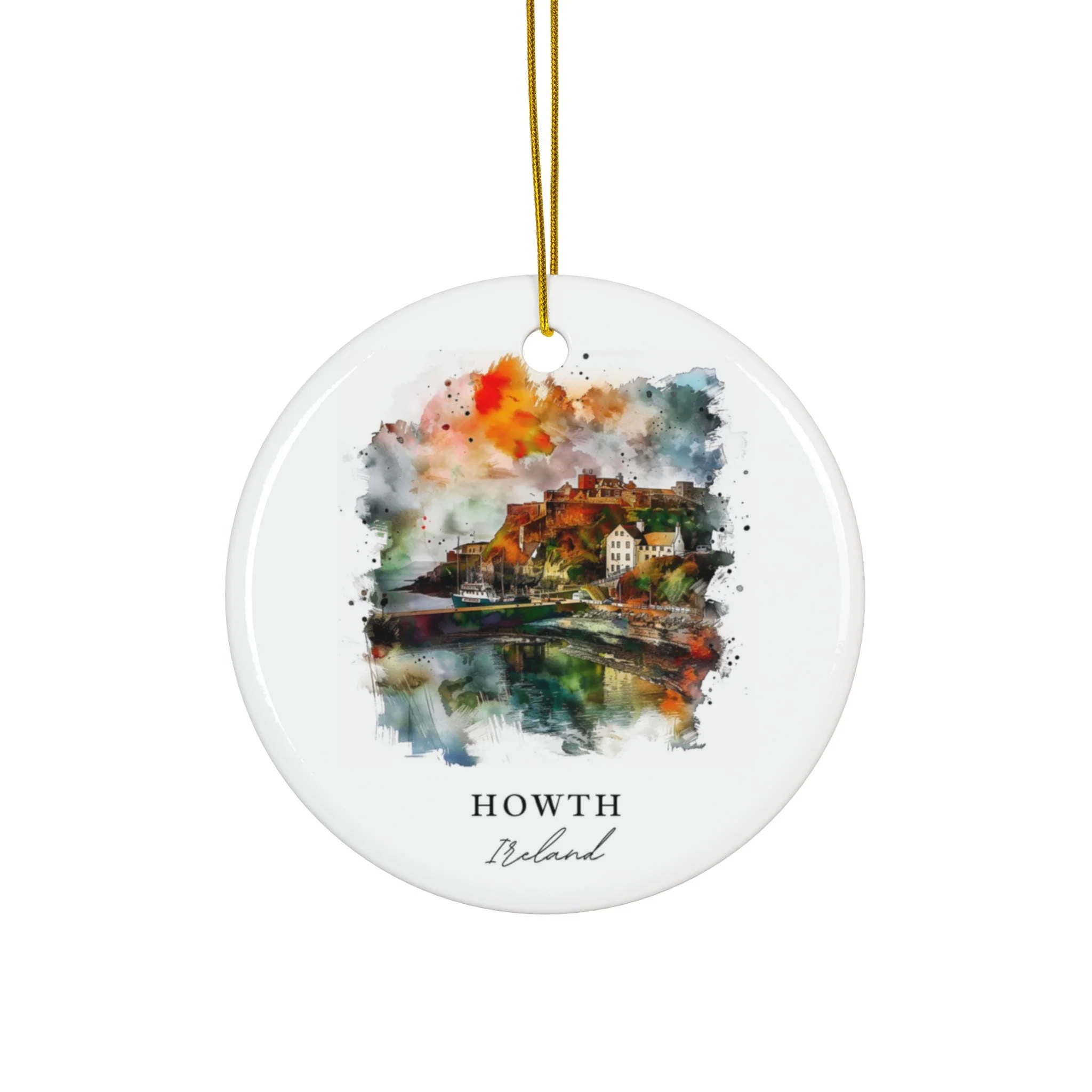Howth Ireland Ornament: Unique Howth Souvenir, Howth Xmas Decor, and Authentic Howth Ireland Christmas Gift