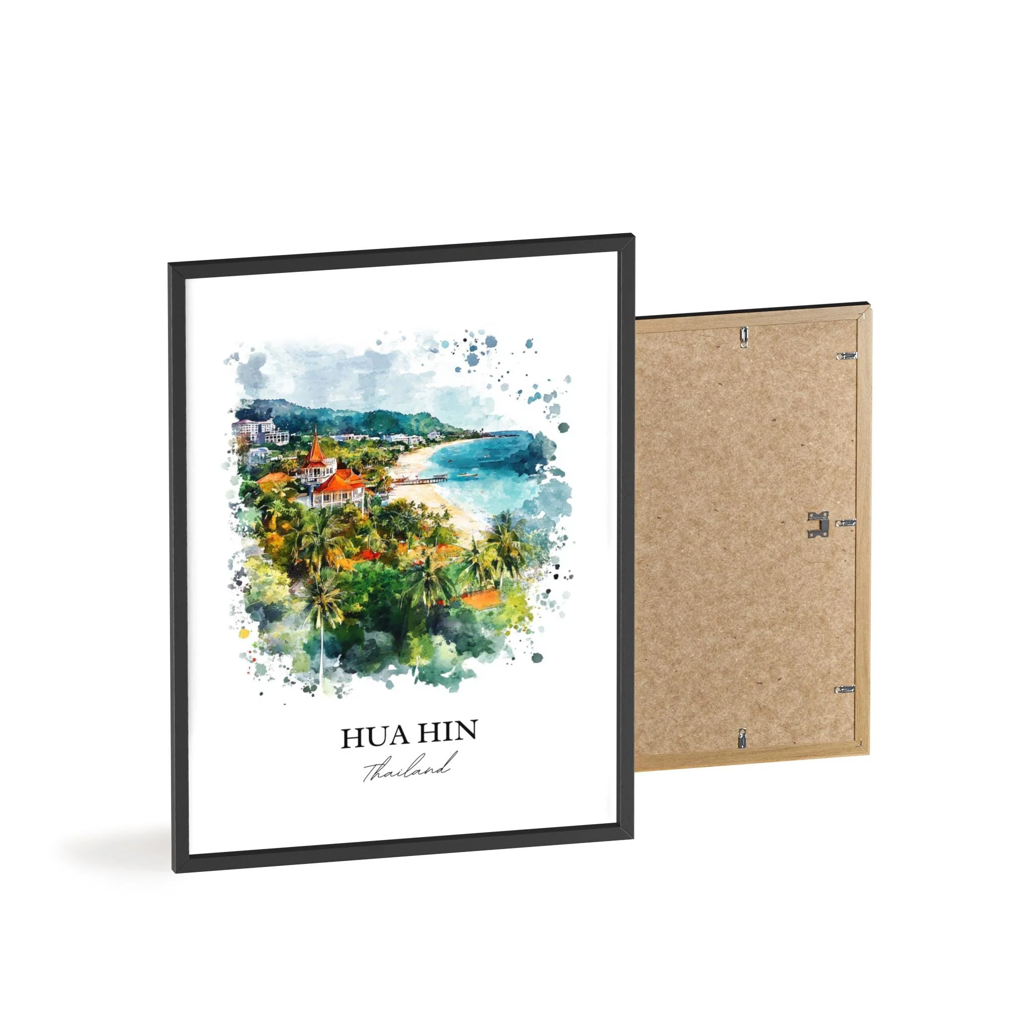 Hua Hin, Thailand – Watercolor Art Print - Image 8