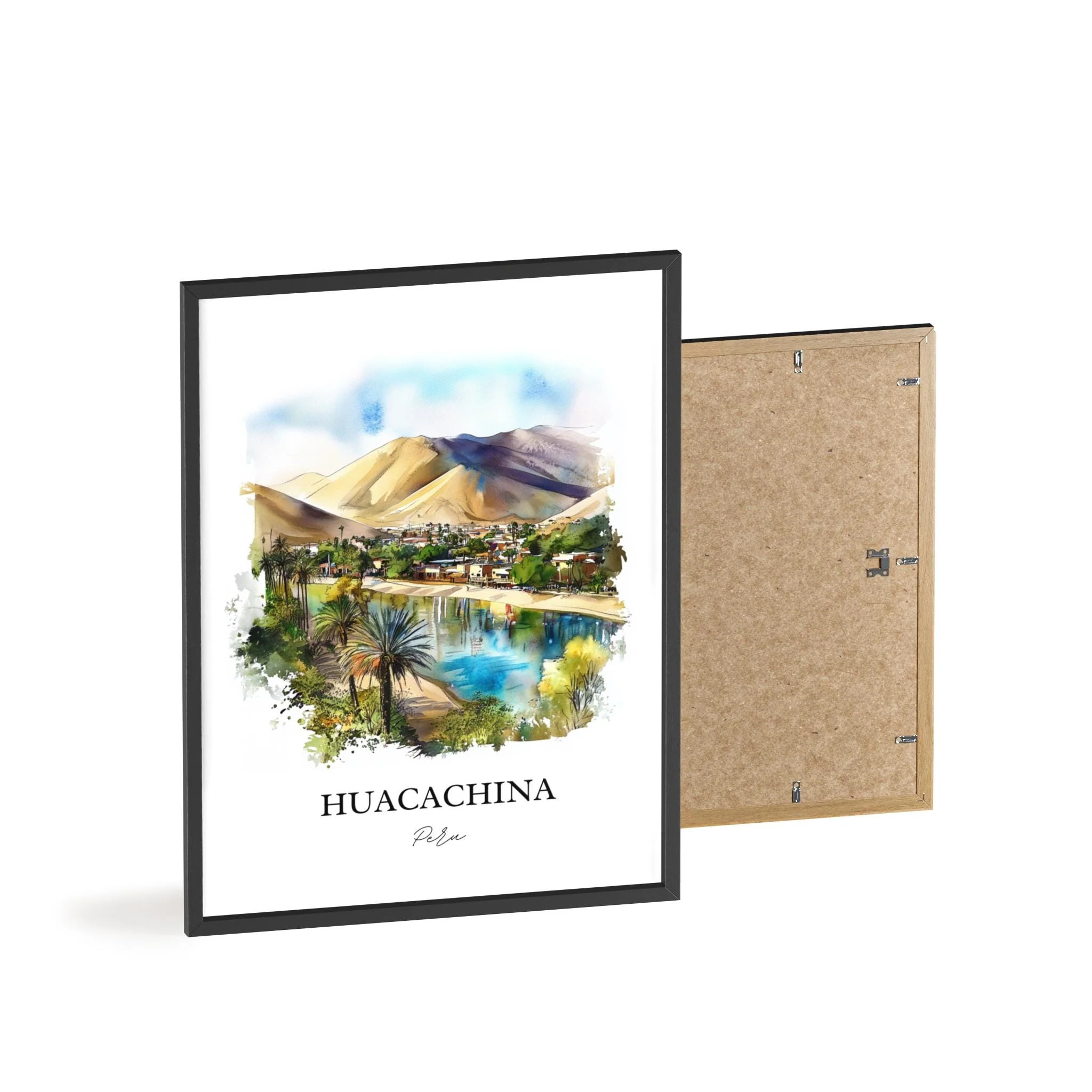 Huacachina, Peru – Watercolor Art Print - Image 8