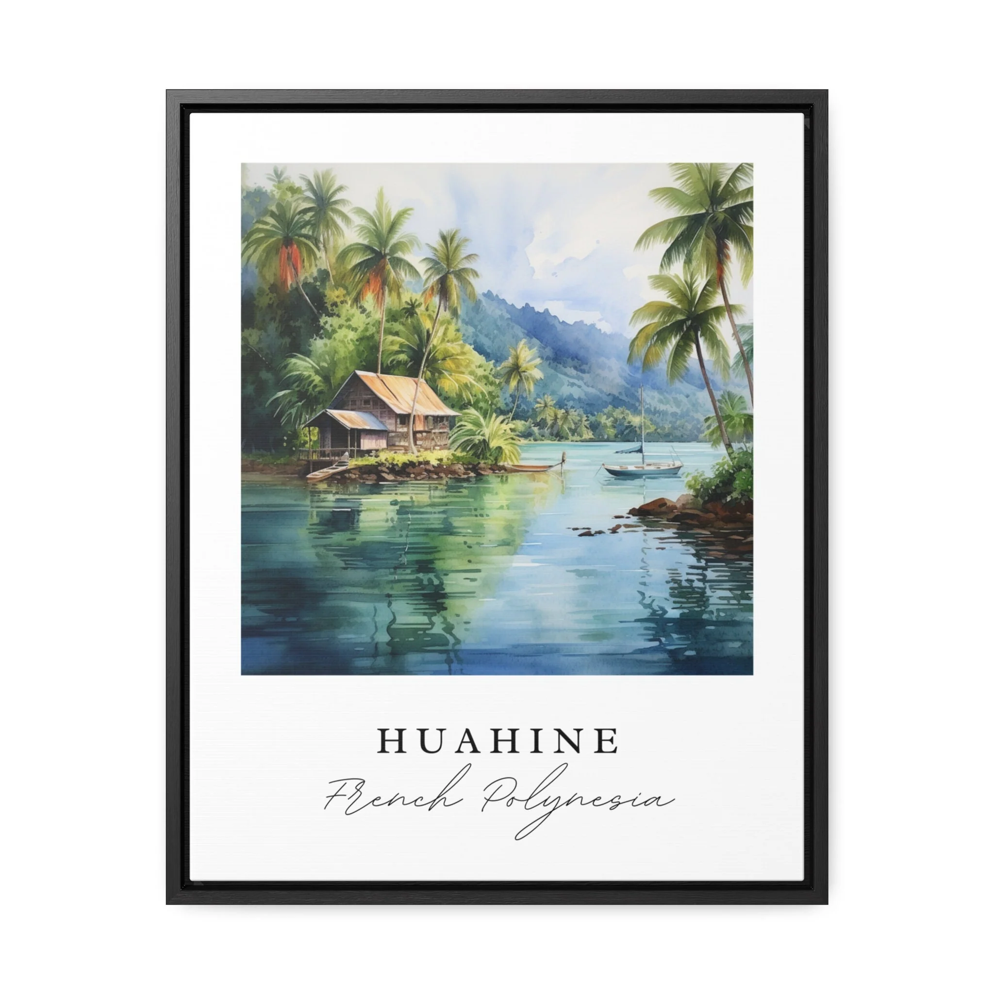 Huahine, French Polynesia – Watercolor Art Print - Image 6