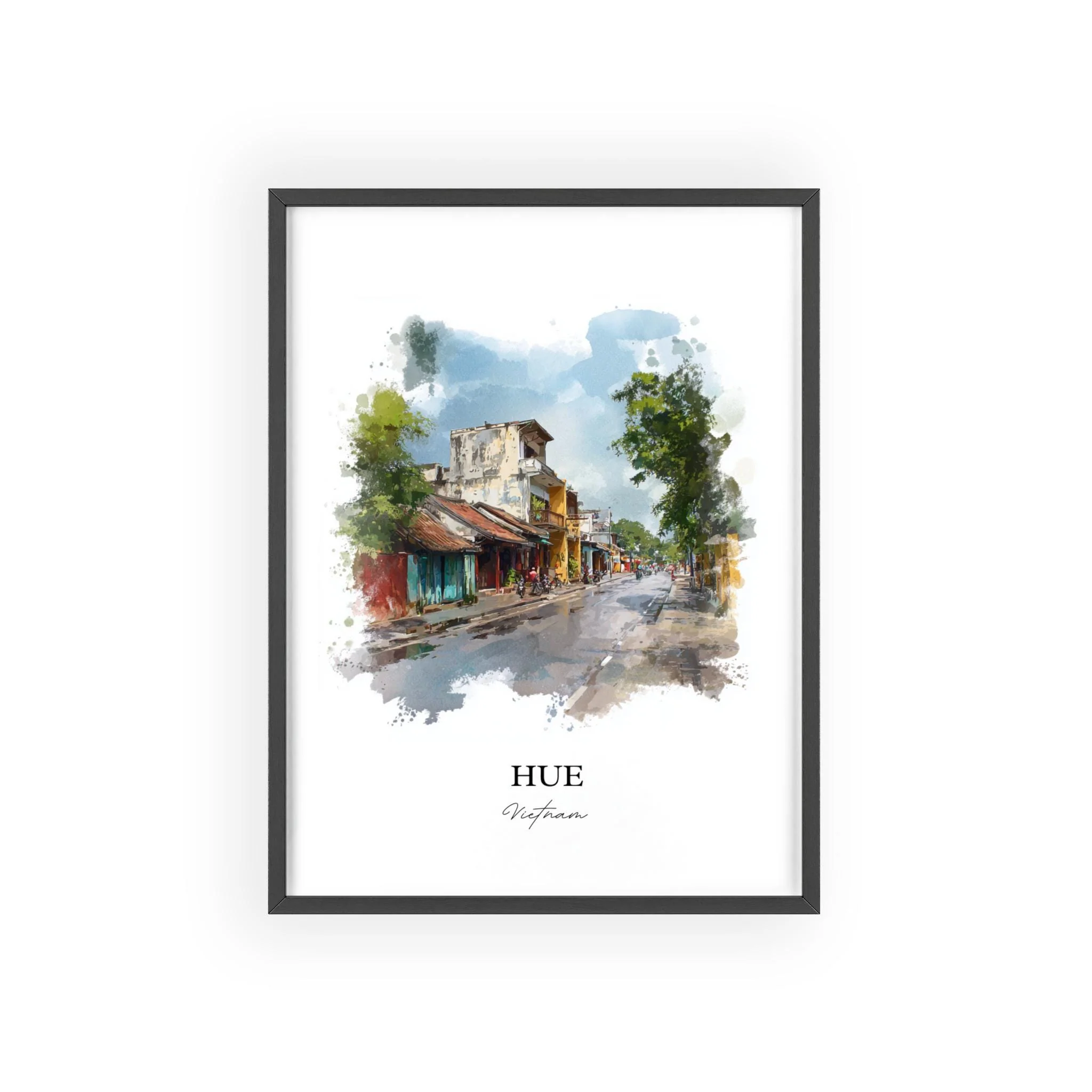 Hue, Vietnam – Watercolor Art Print - Image 10