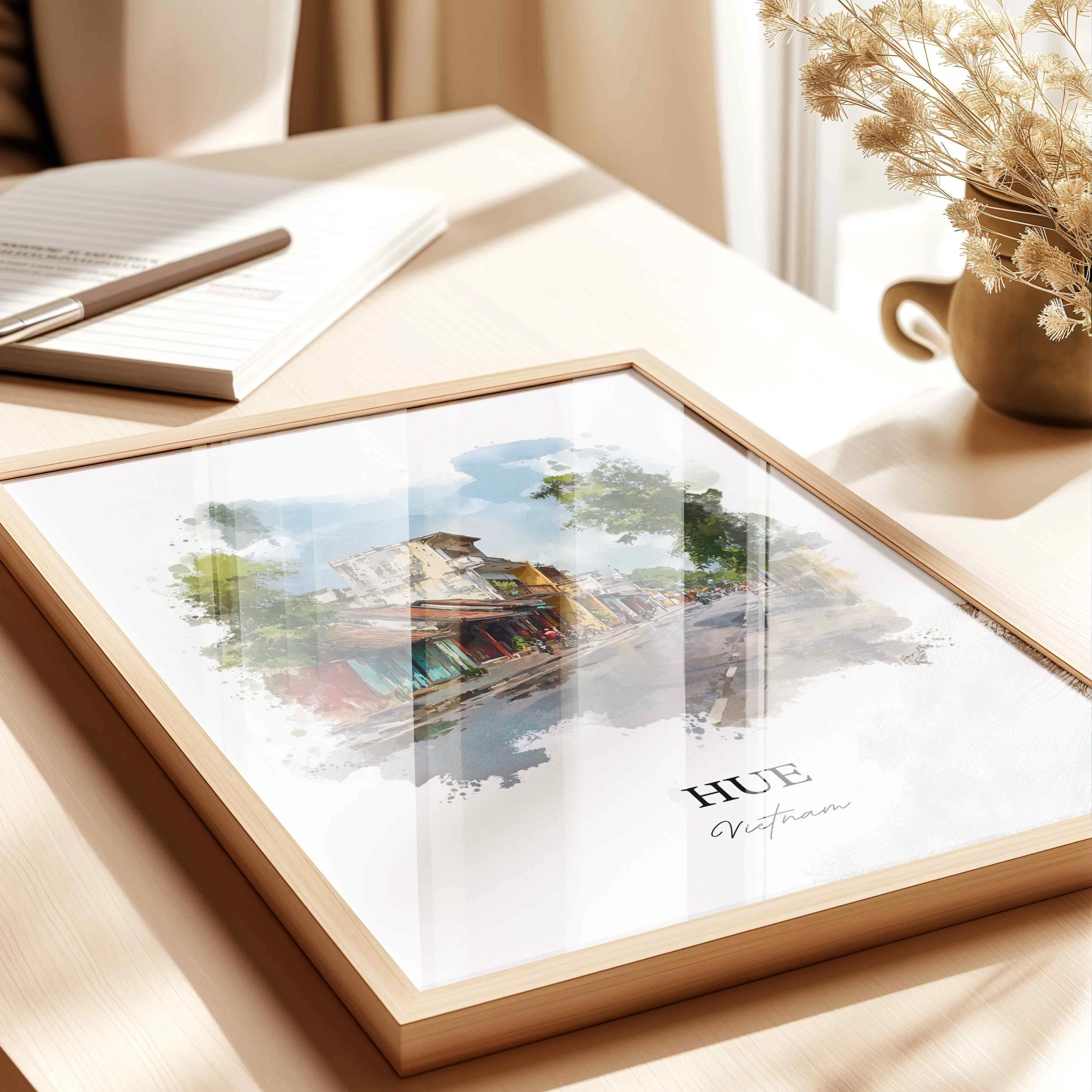 Hue, Vietnam – Watercolor Art Print - Image 4