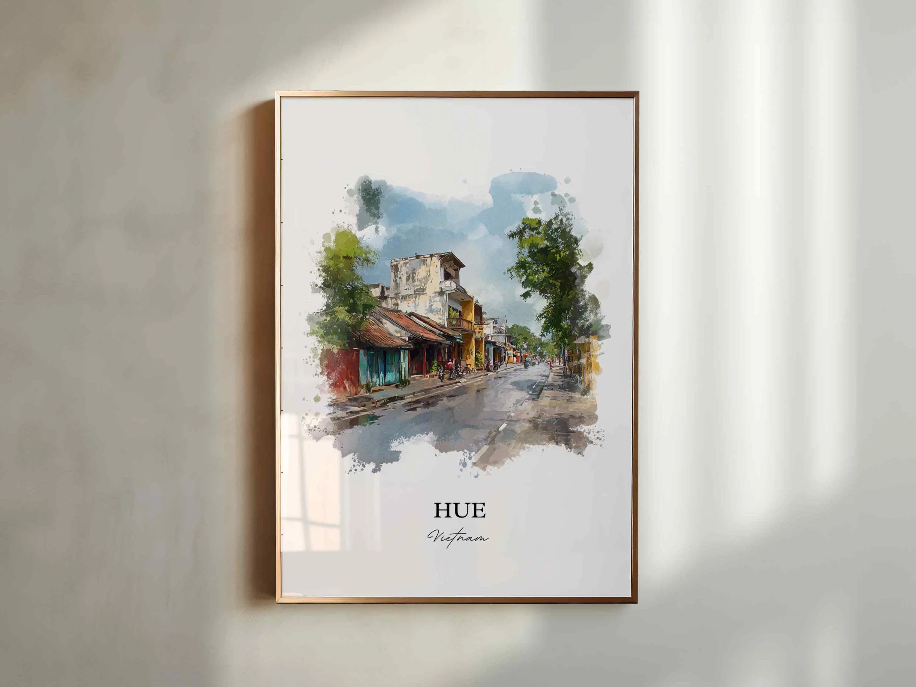 Hue, Vietnam – Watercolor Art Print - Image 6