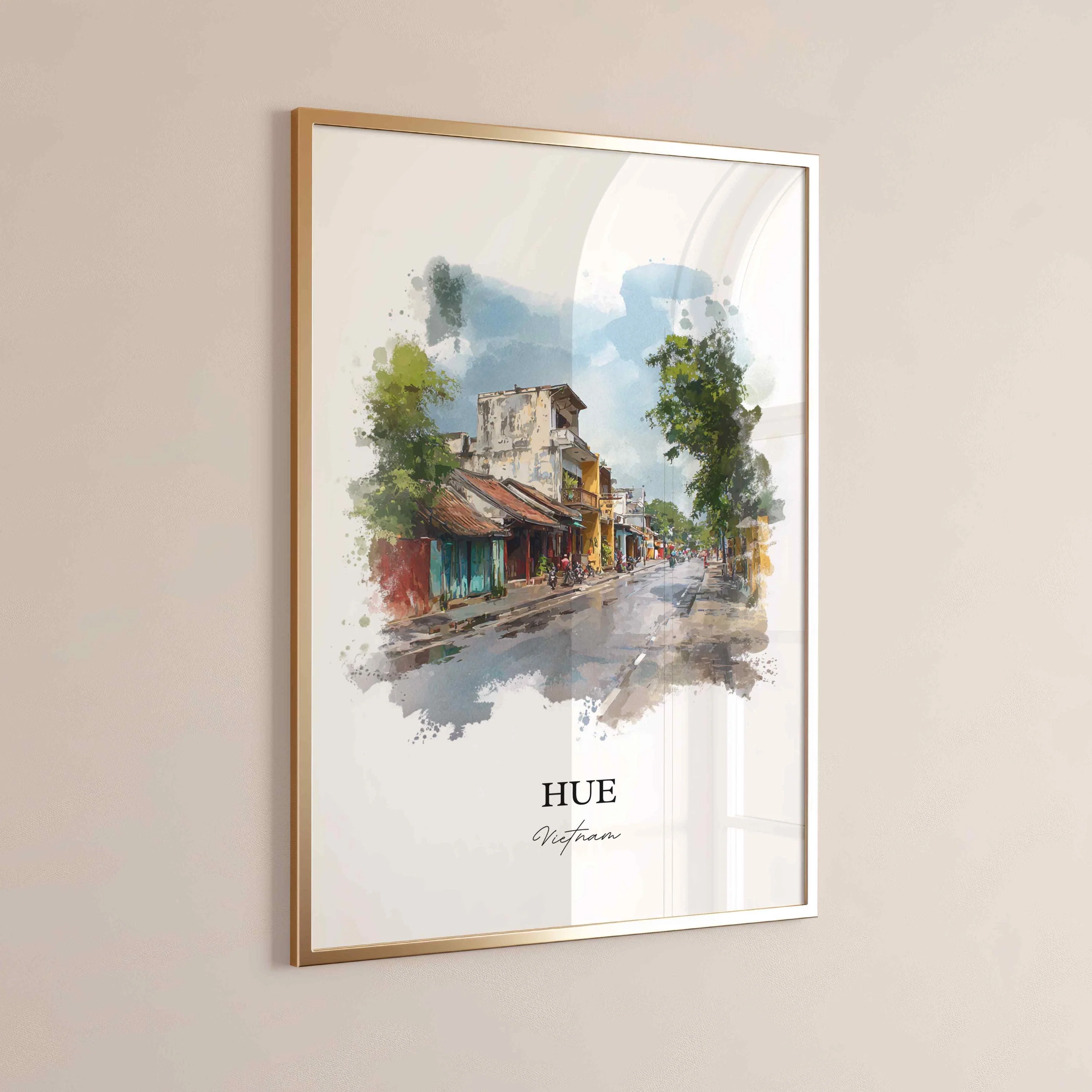 Hue, Vietnam – Watercolor Art Print - Image 7