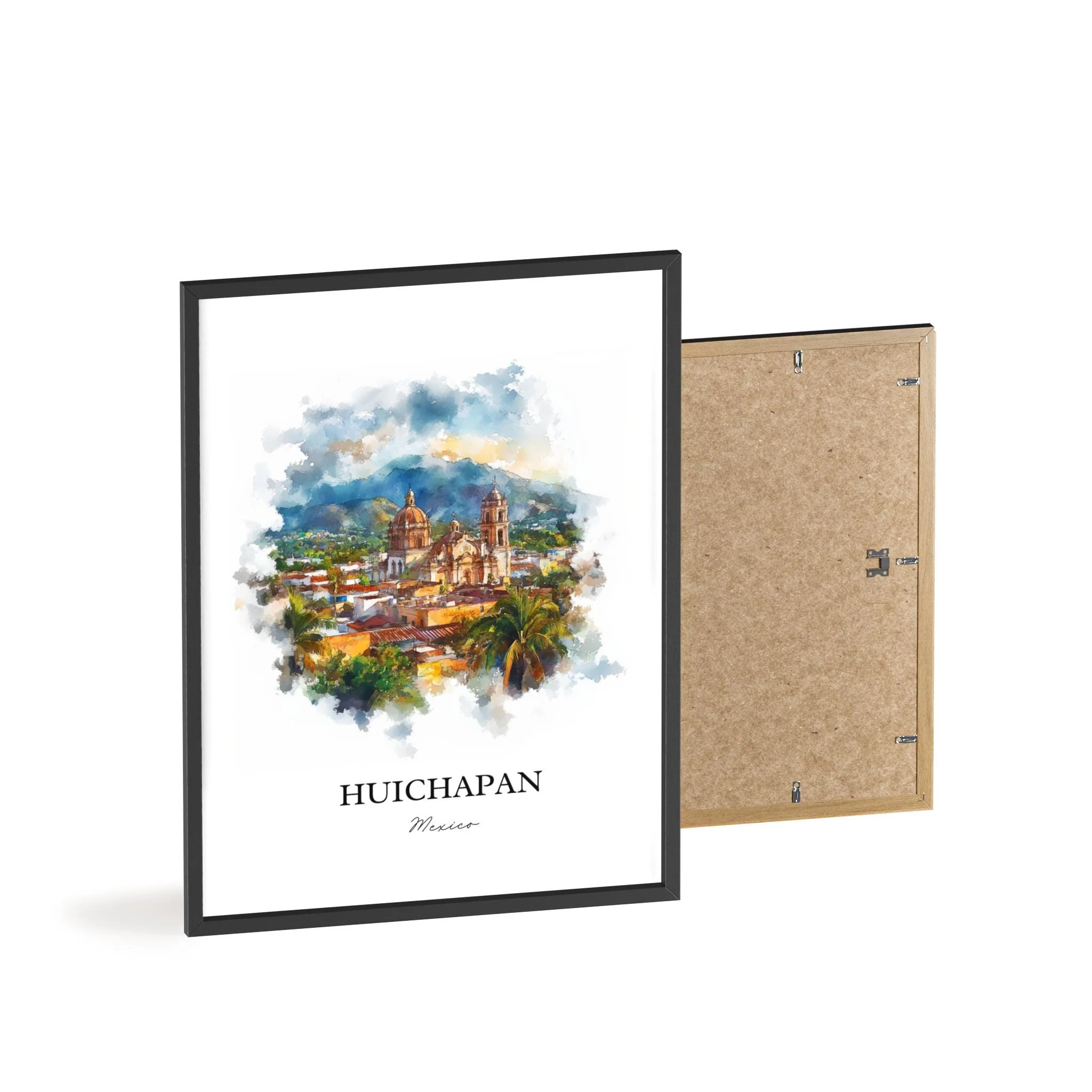 Huichapan, Mexico – Watercolor Art Print - Image 8