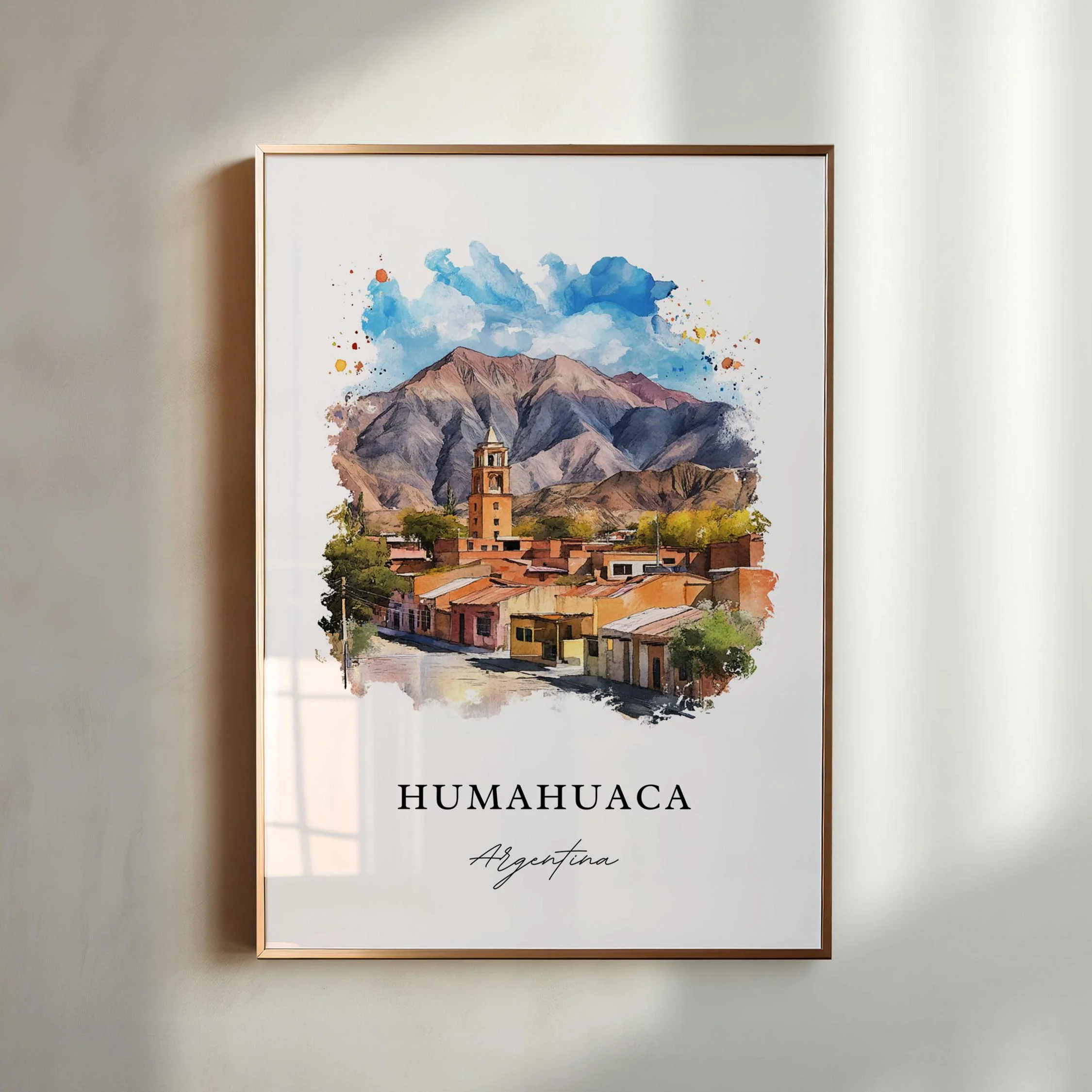 Humahuaca, Argentina – Watercolor Art Print