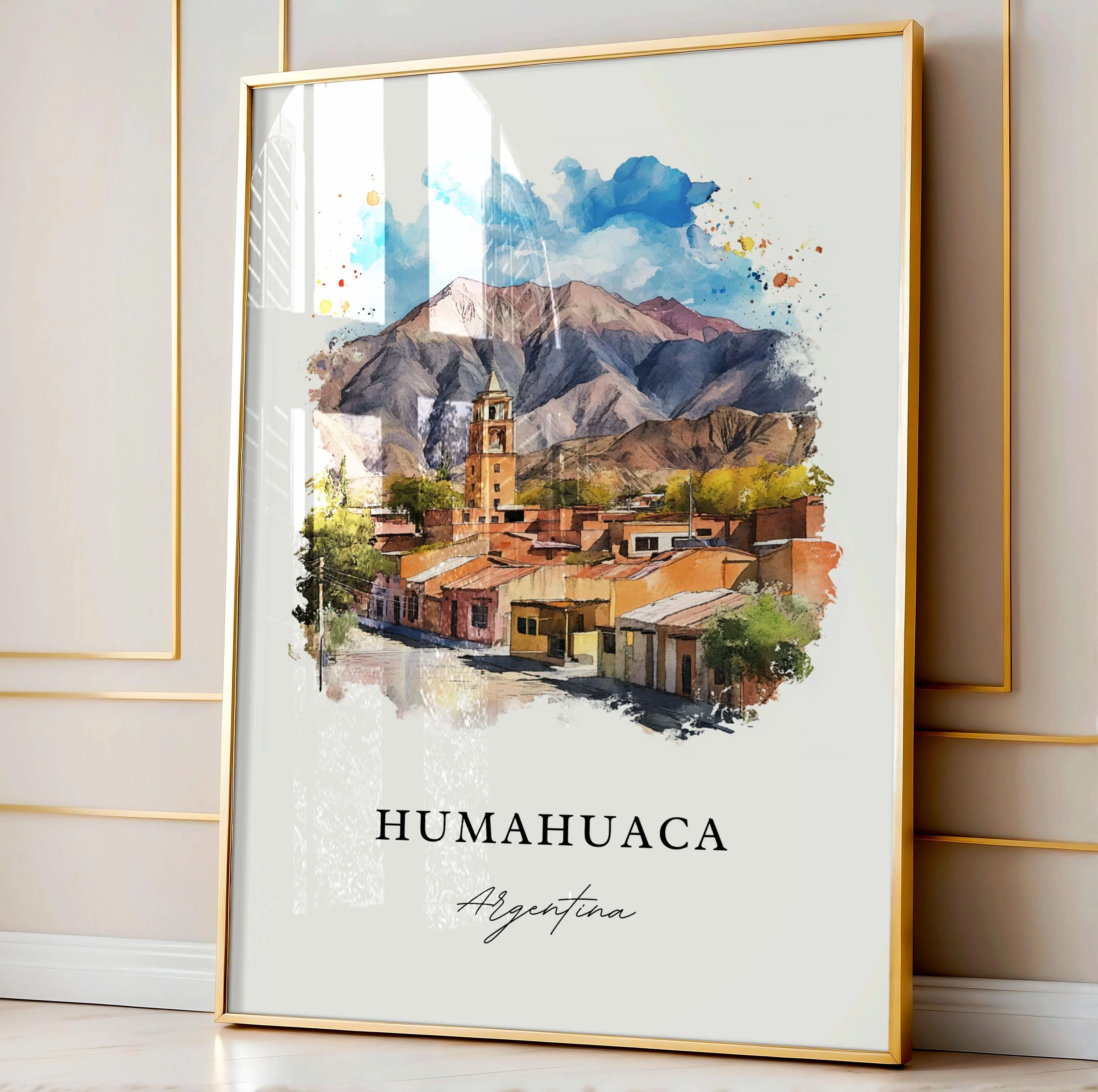 Humahuaca, Argentina – Watercolor Art Print - Image 5