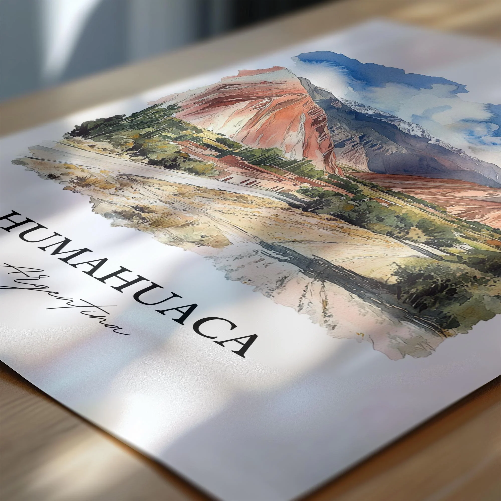 Humahuaca, Argentina – Watercolor Art Print - Image 2