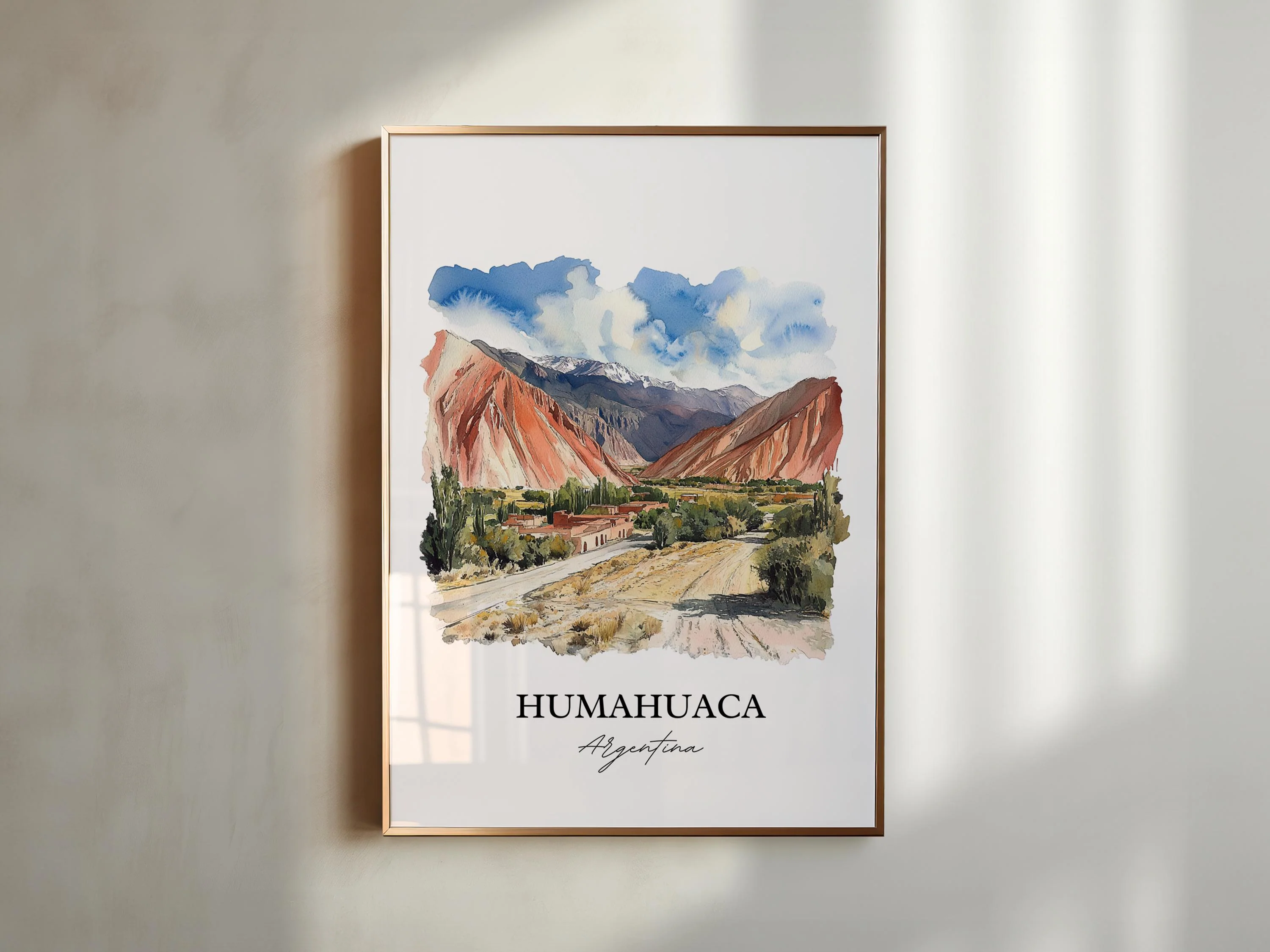 Humahuaca, Argentina – Watercolor Art Print - Image 3