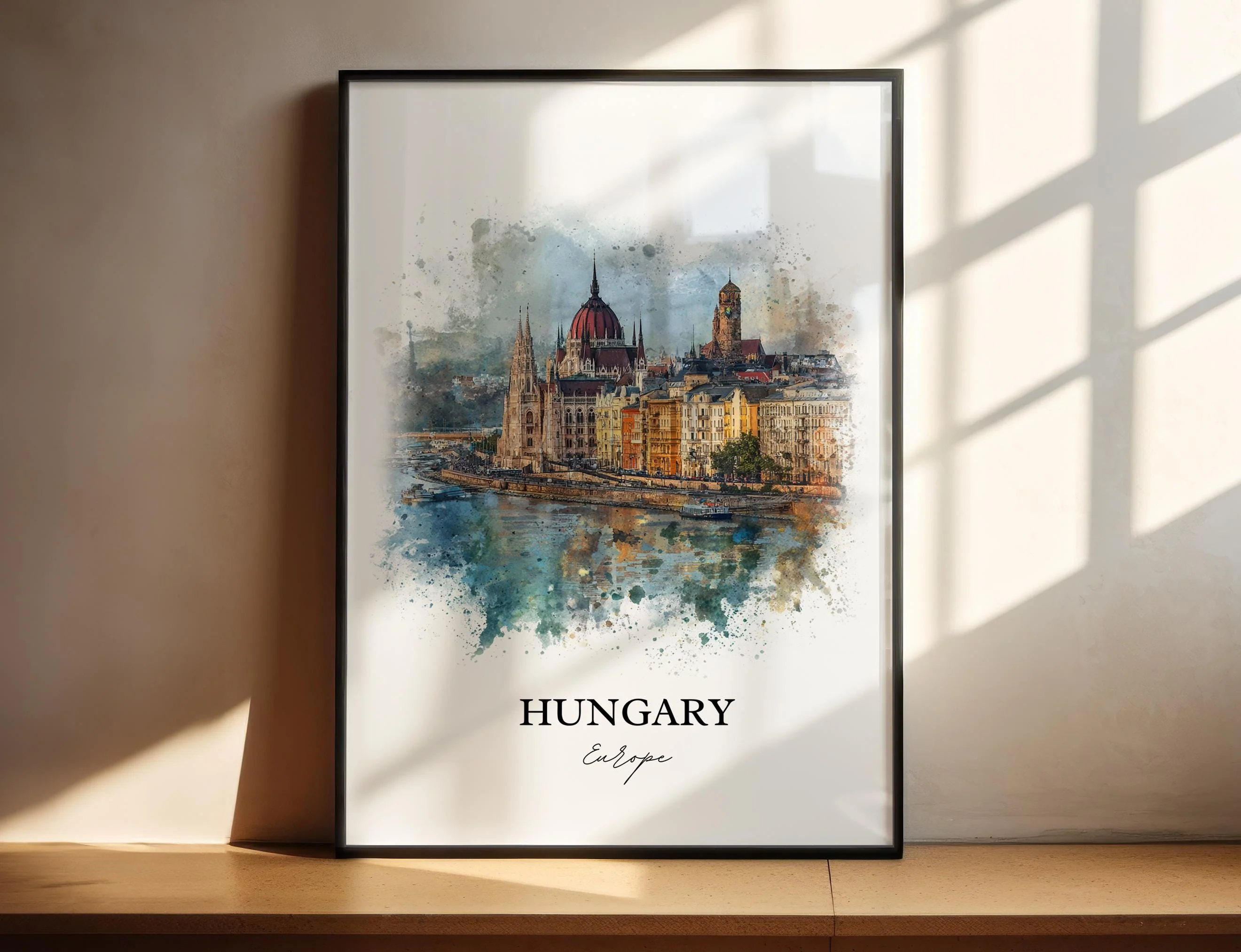Hungary – Watercolor Art Print