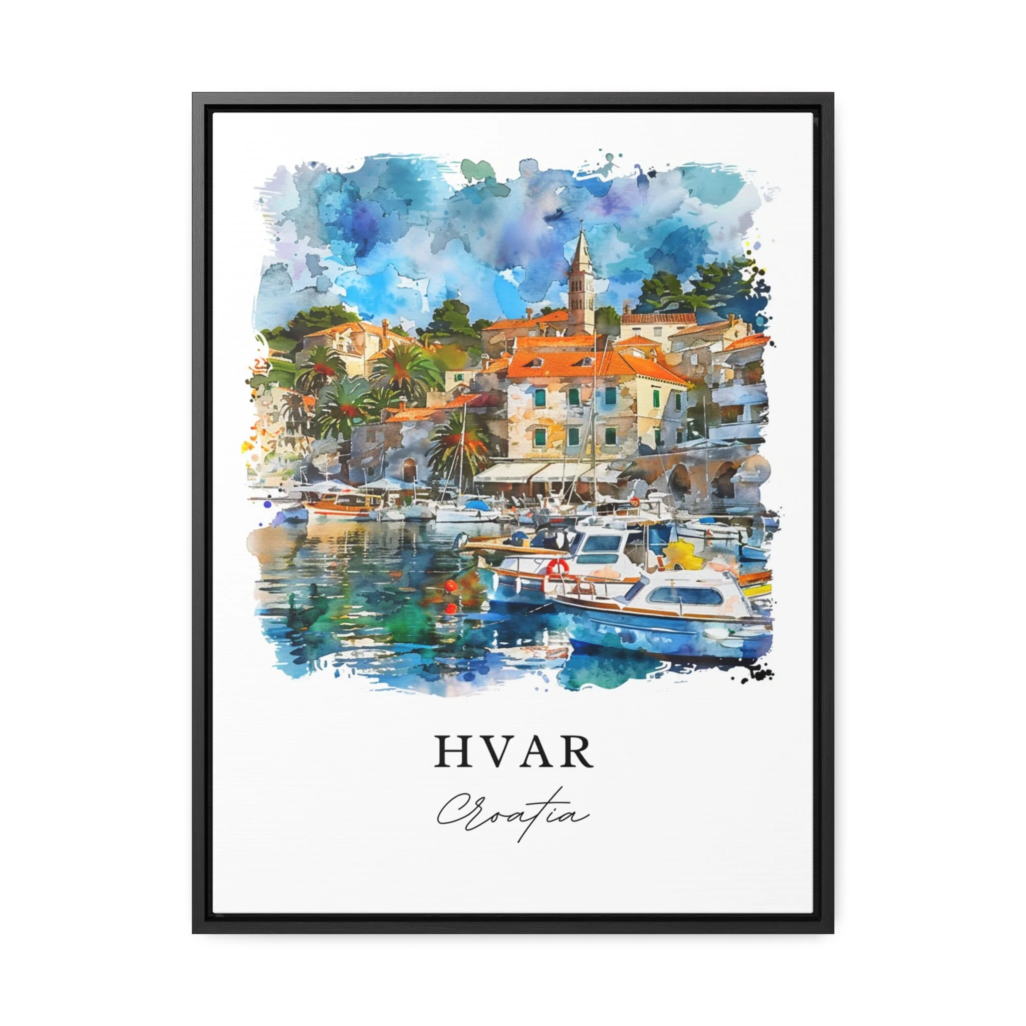 Hvar, Croatia – Watercolor Art Print - Image 5