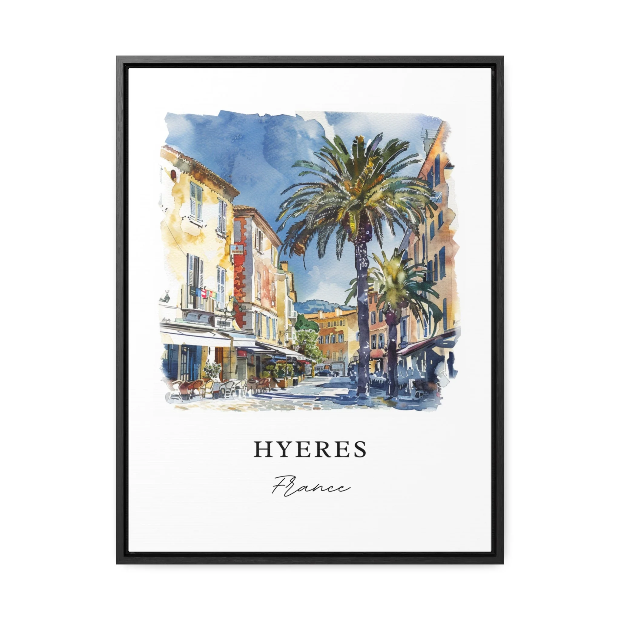Hyères, France – Watercolor Art Print - Image 5