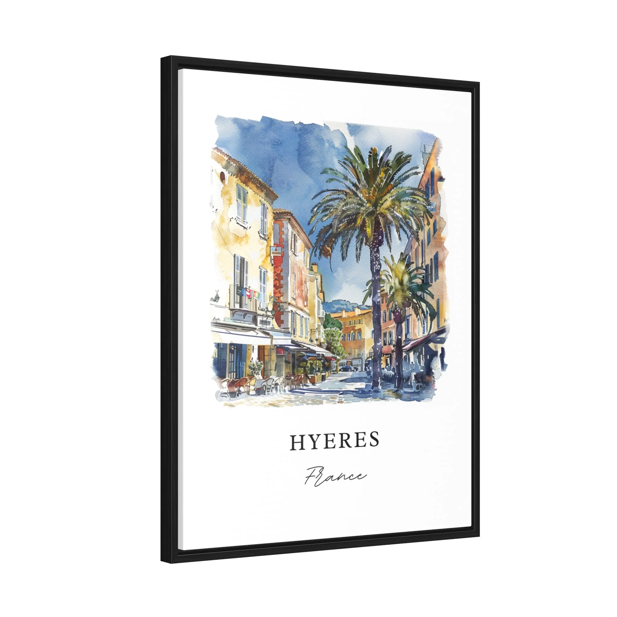 Hyères, France – Watercolor Art Print - Image 6