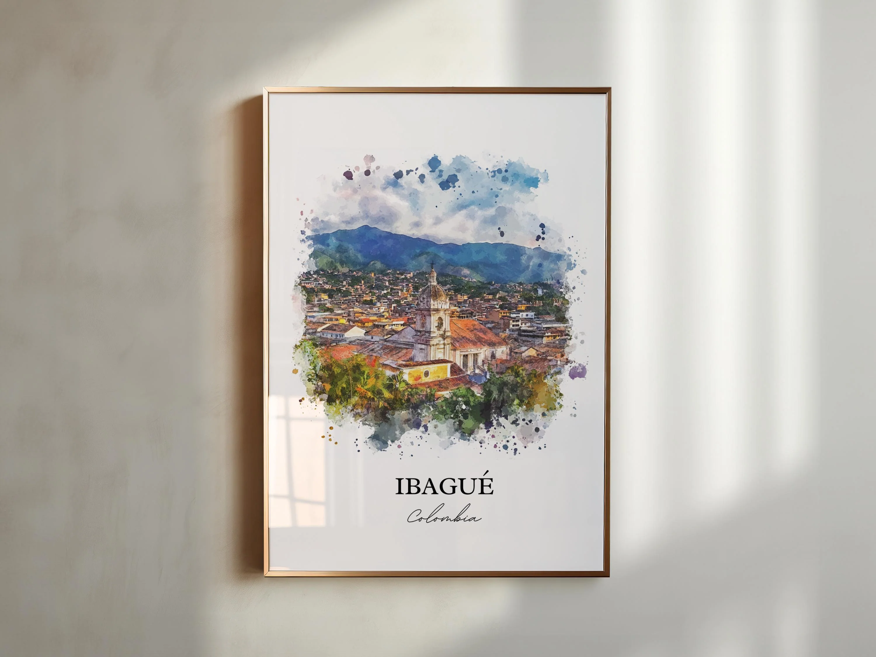 Ibagué, Colombia – Watercolor Art Print - Image 6