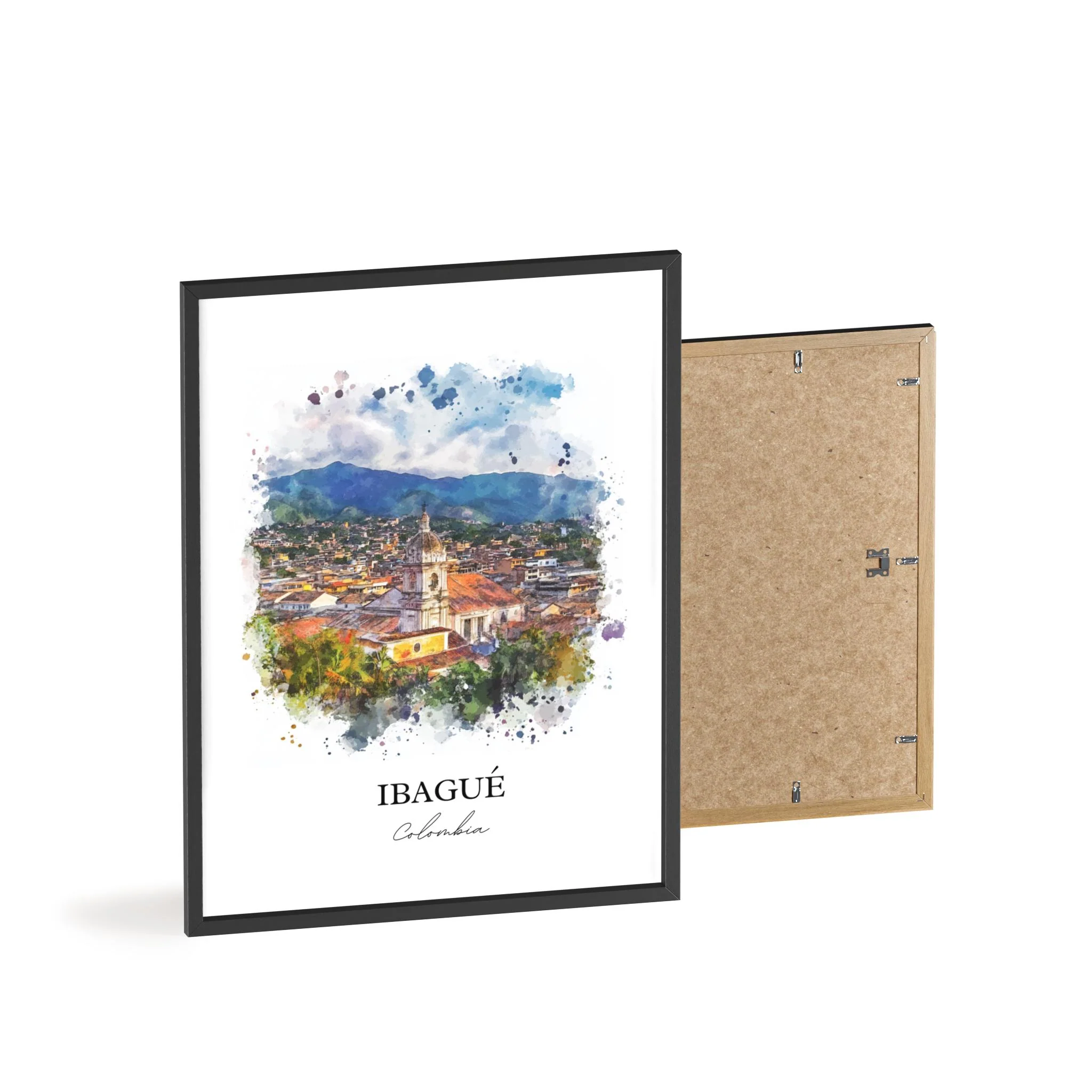 Ibagué, Colombia – Watercolor Art Print - Image 8