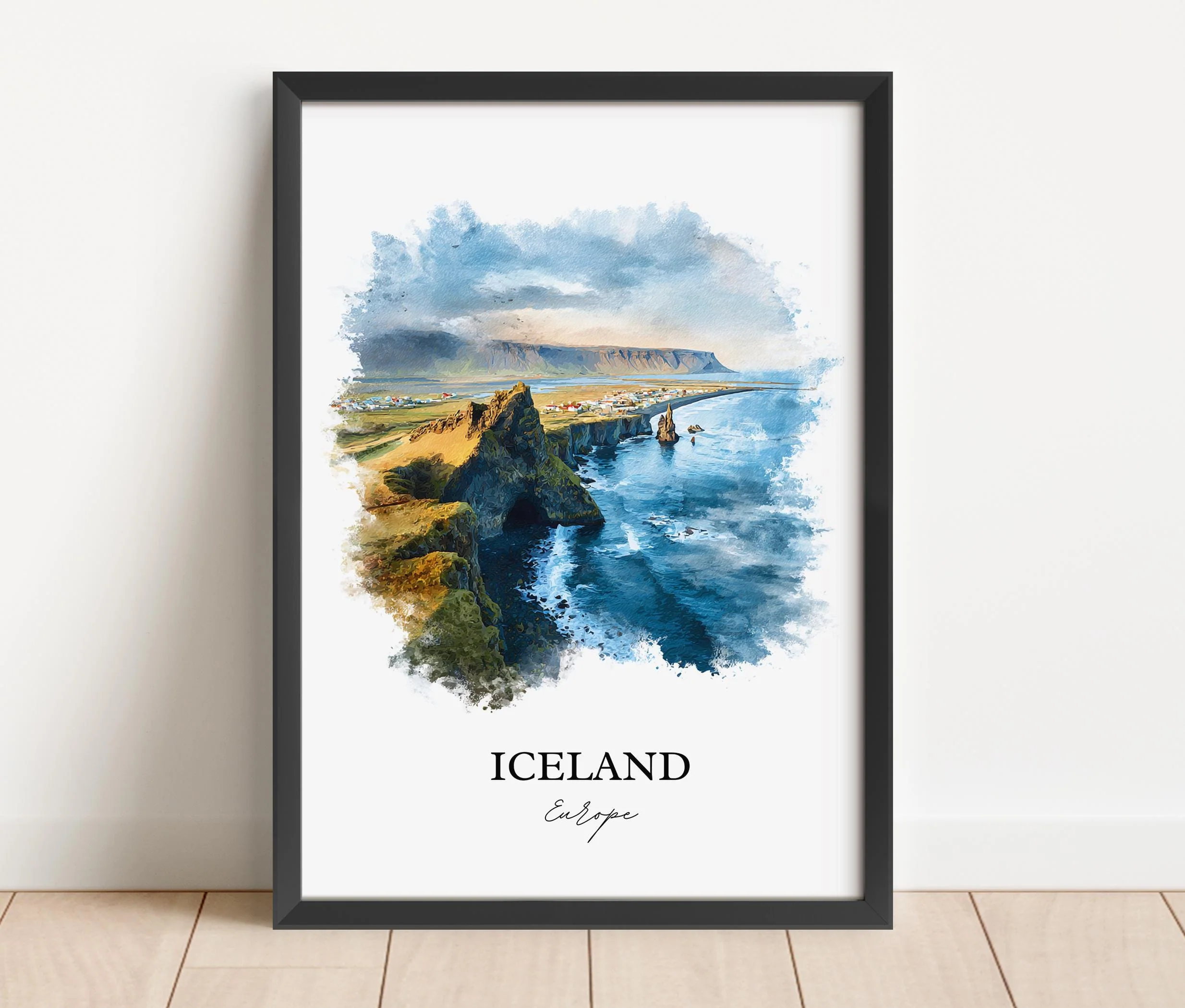 Iceland, Iceland – Watercolor Art Print - Image 6