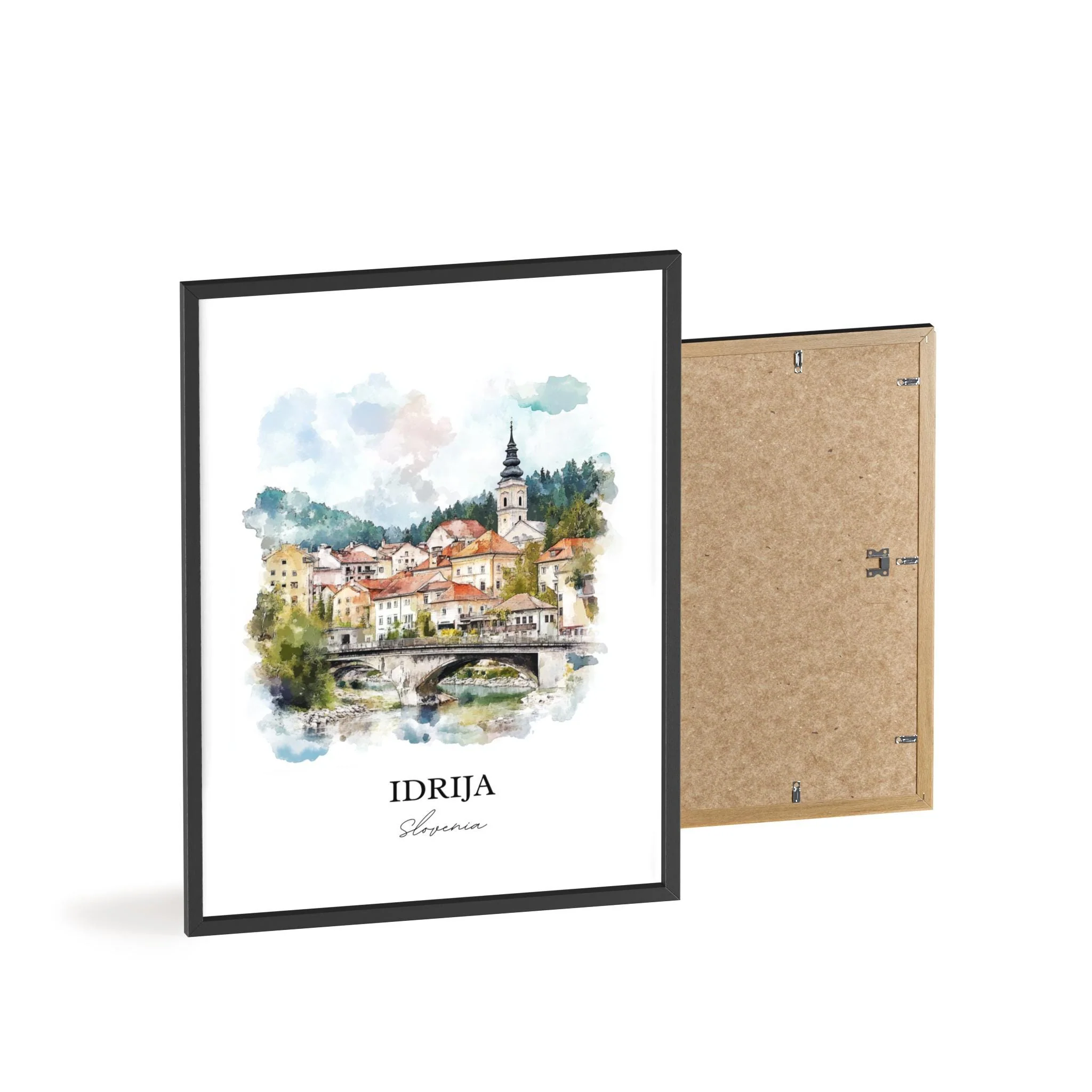 Idrija, Slovenia – Watercolor Art Print - Image 8