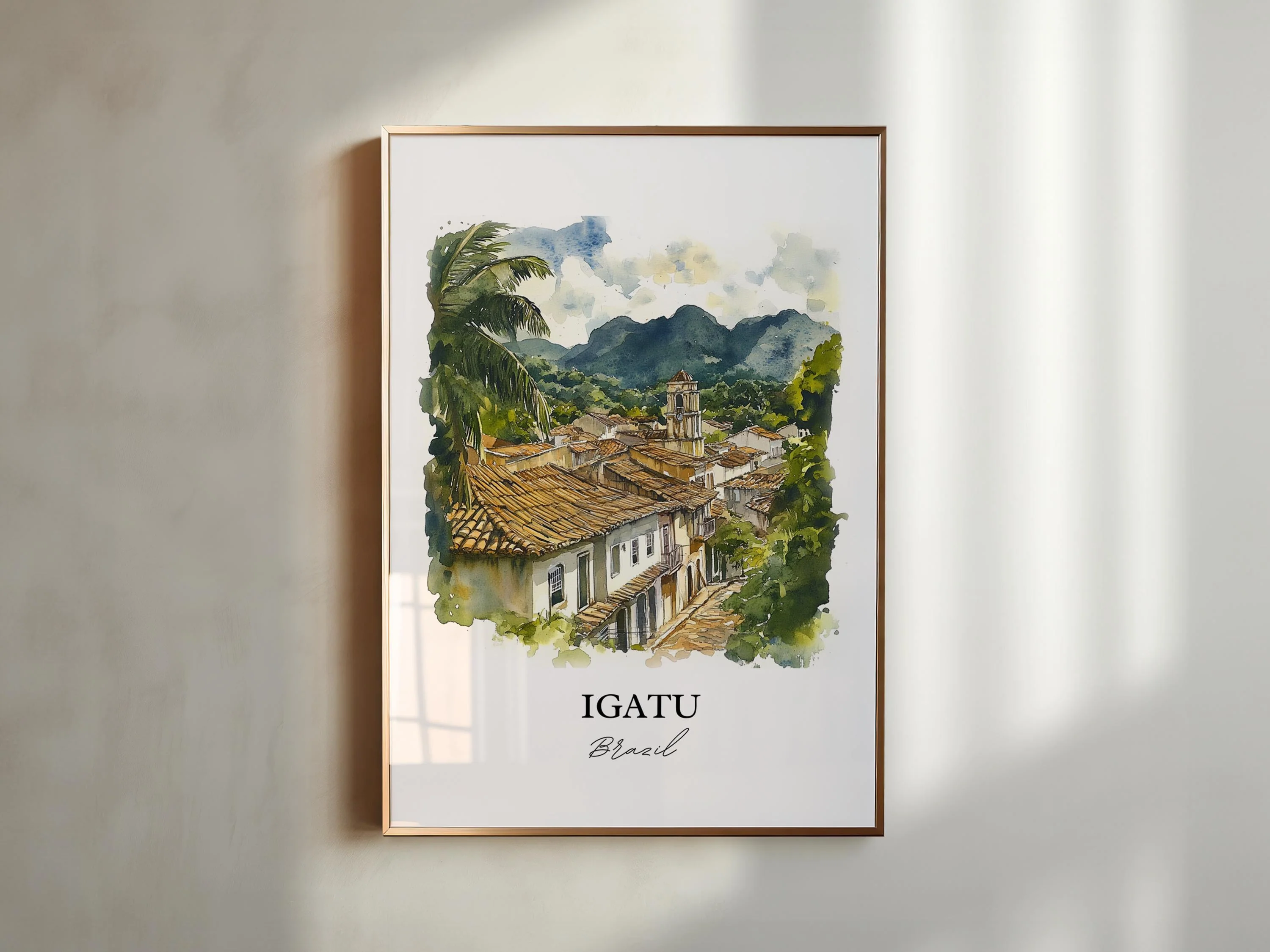 Igatu, Brazil – Watercolor Art Print - Image 3