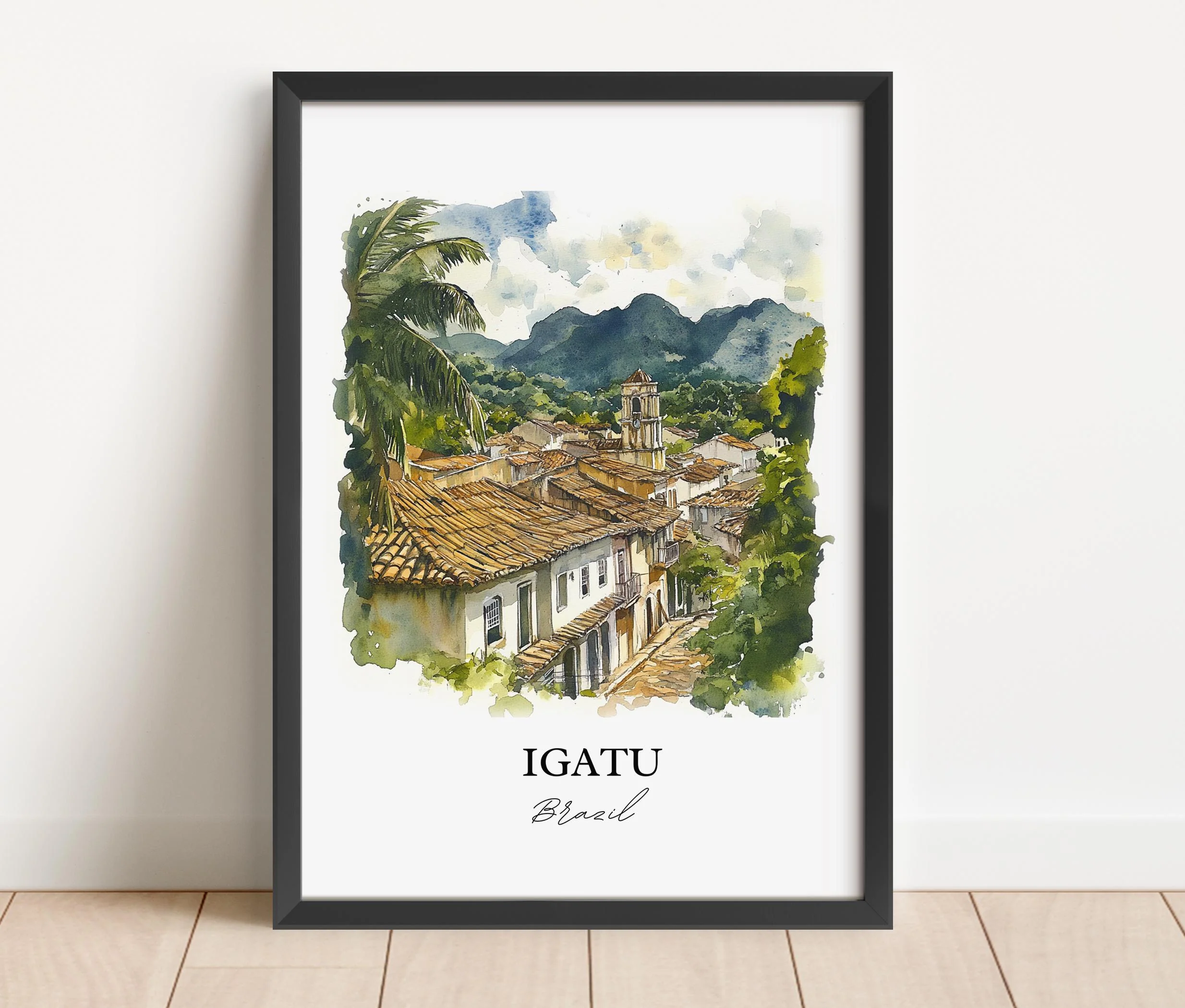 Igatu, Brazil – Watercolor Art Print - Image 4