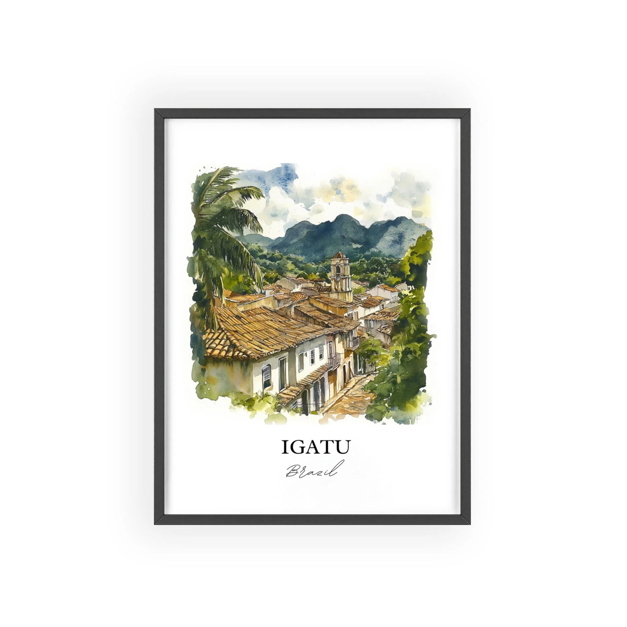 Igatu, Brazil – Watercolor Art Print - Image 7