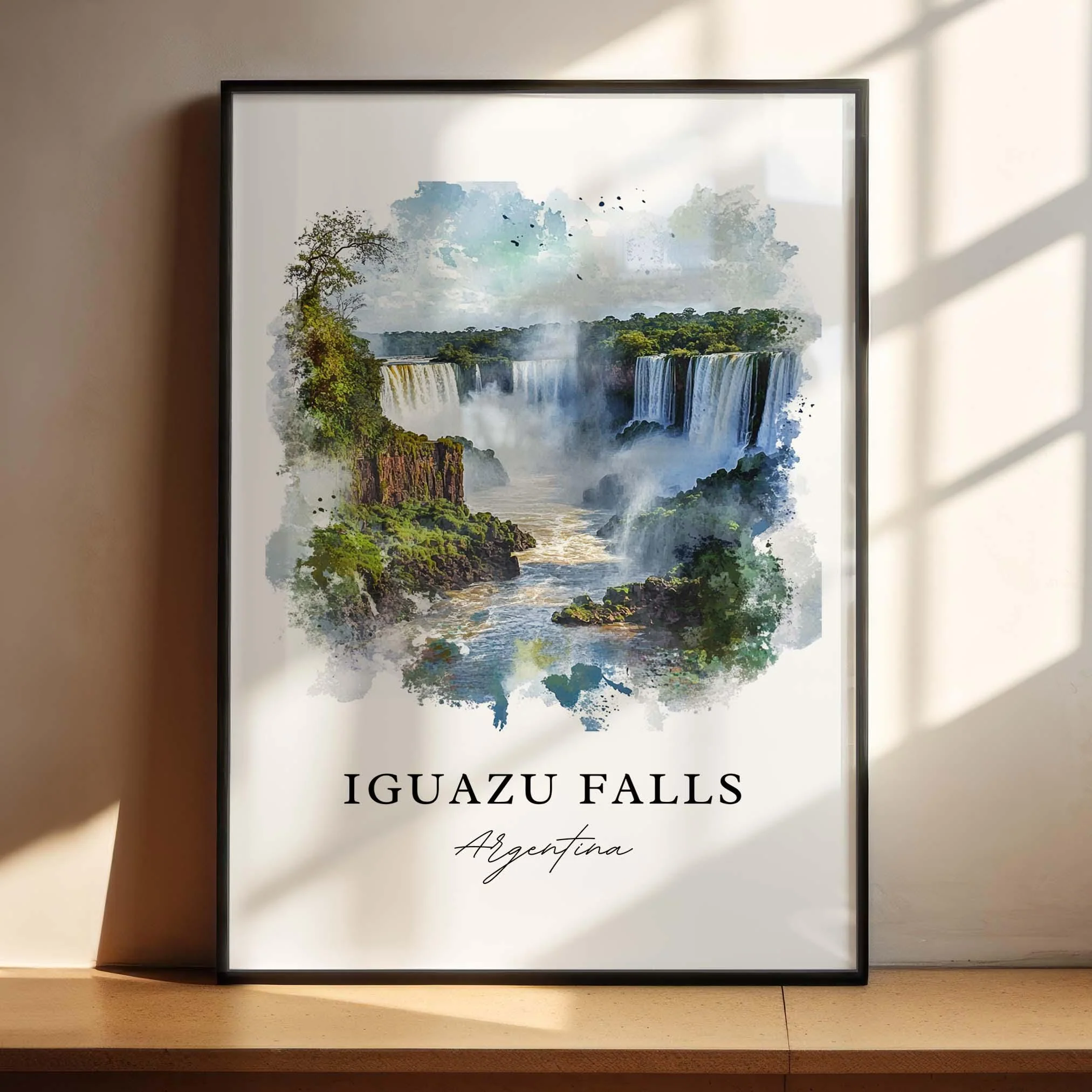 Iguazu Falls, Argentina – Watercolor Art Print - Image 3