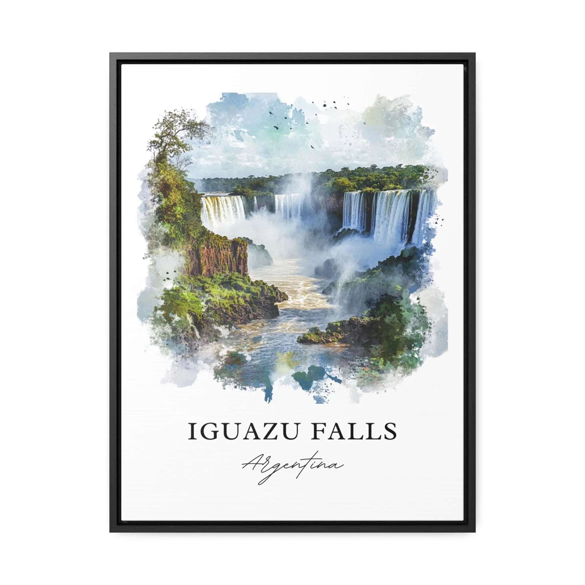 Iguazu Falls, Argentina – Watercolor Art Print - Image 6