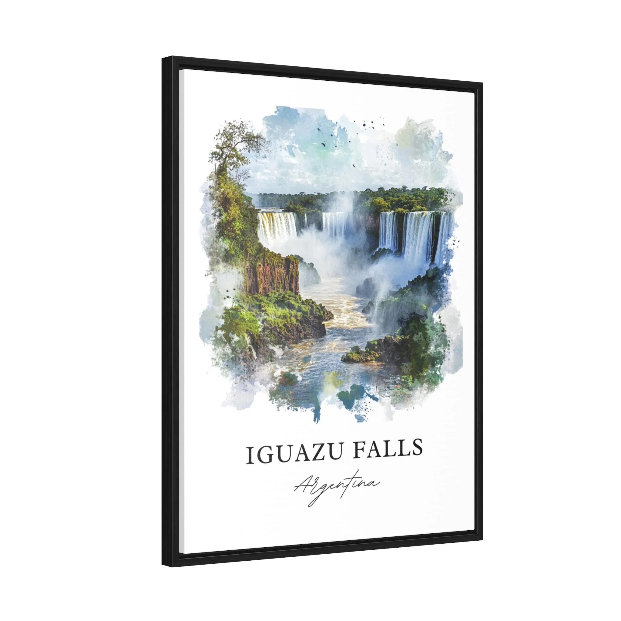 Iguazu Falls, Argentina – Watercolor Art Print - Image 7